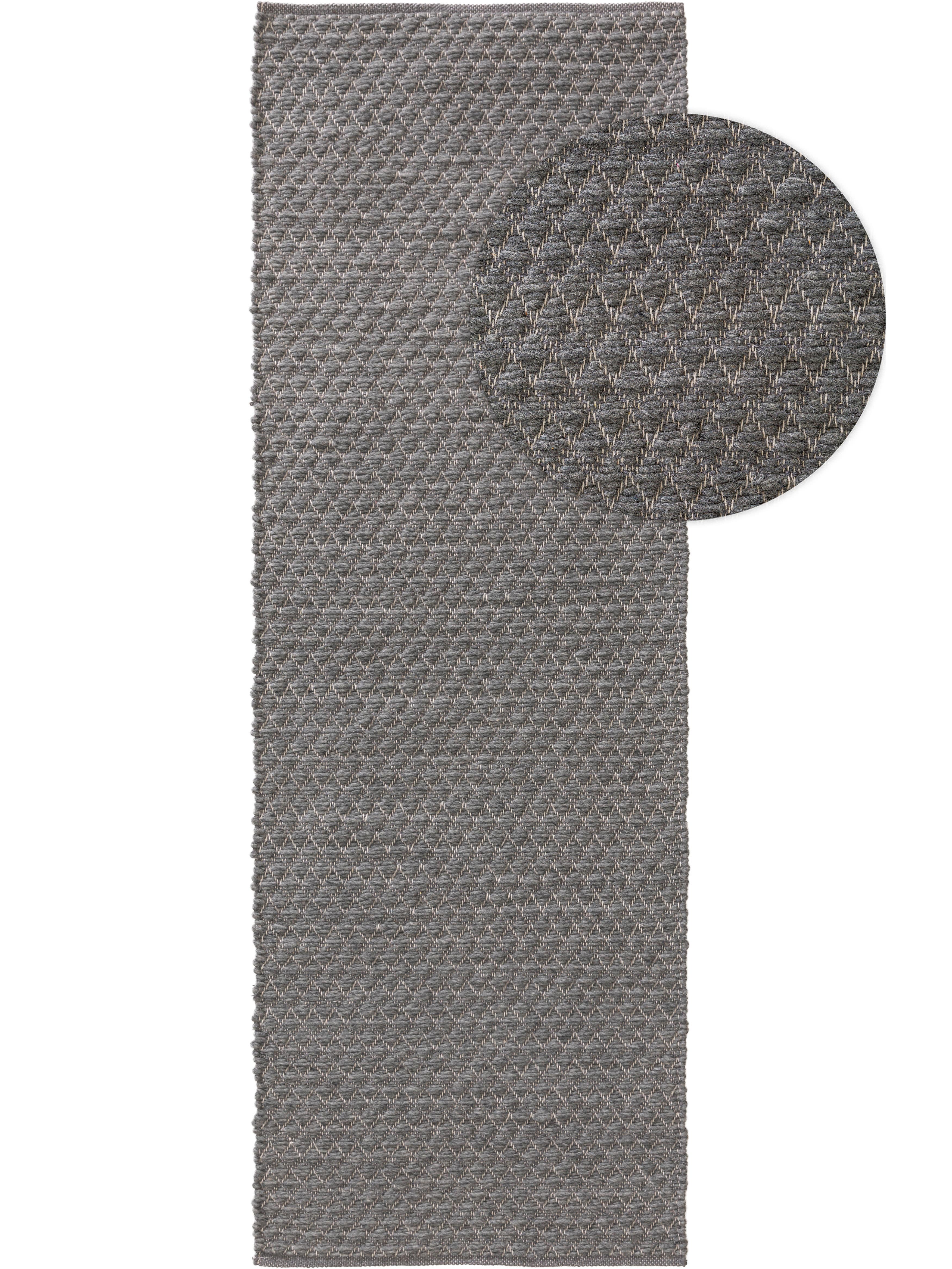 Tapis de passage en laine Ted Ivory