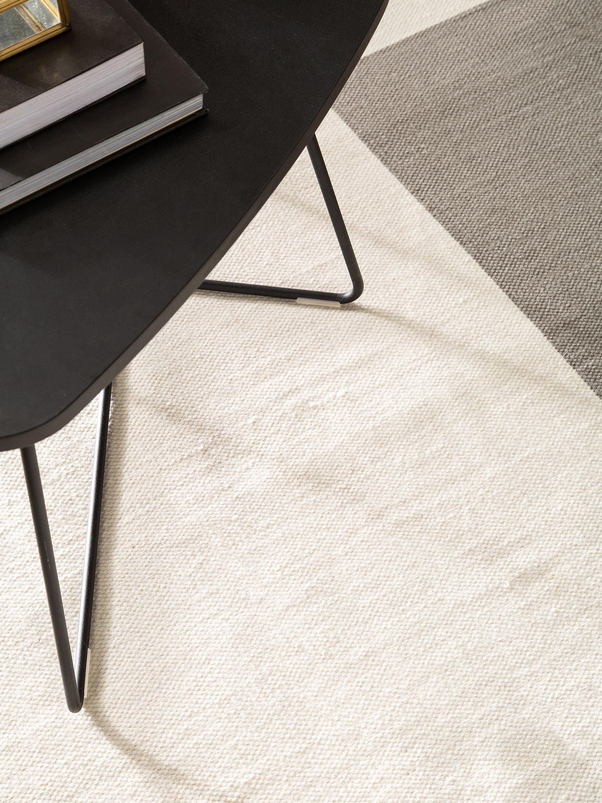 Tapis en laine Neo Crème/Menthe