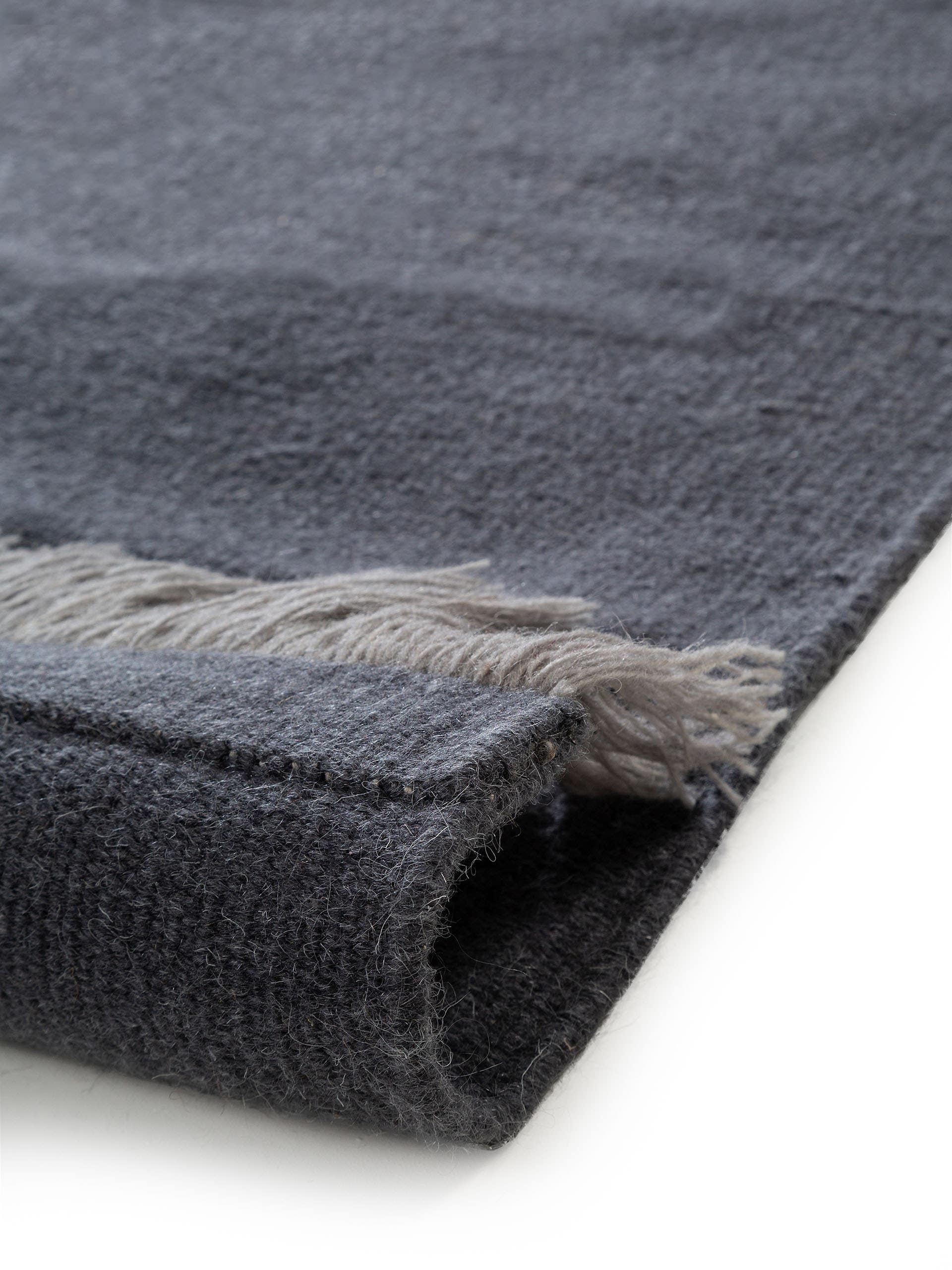 Tapis en laine Blok /Rouge foncé