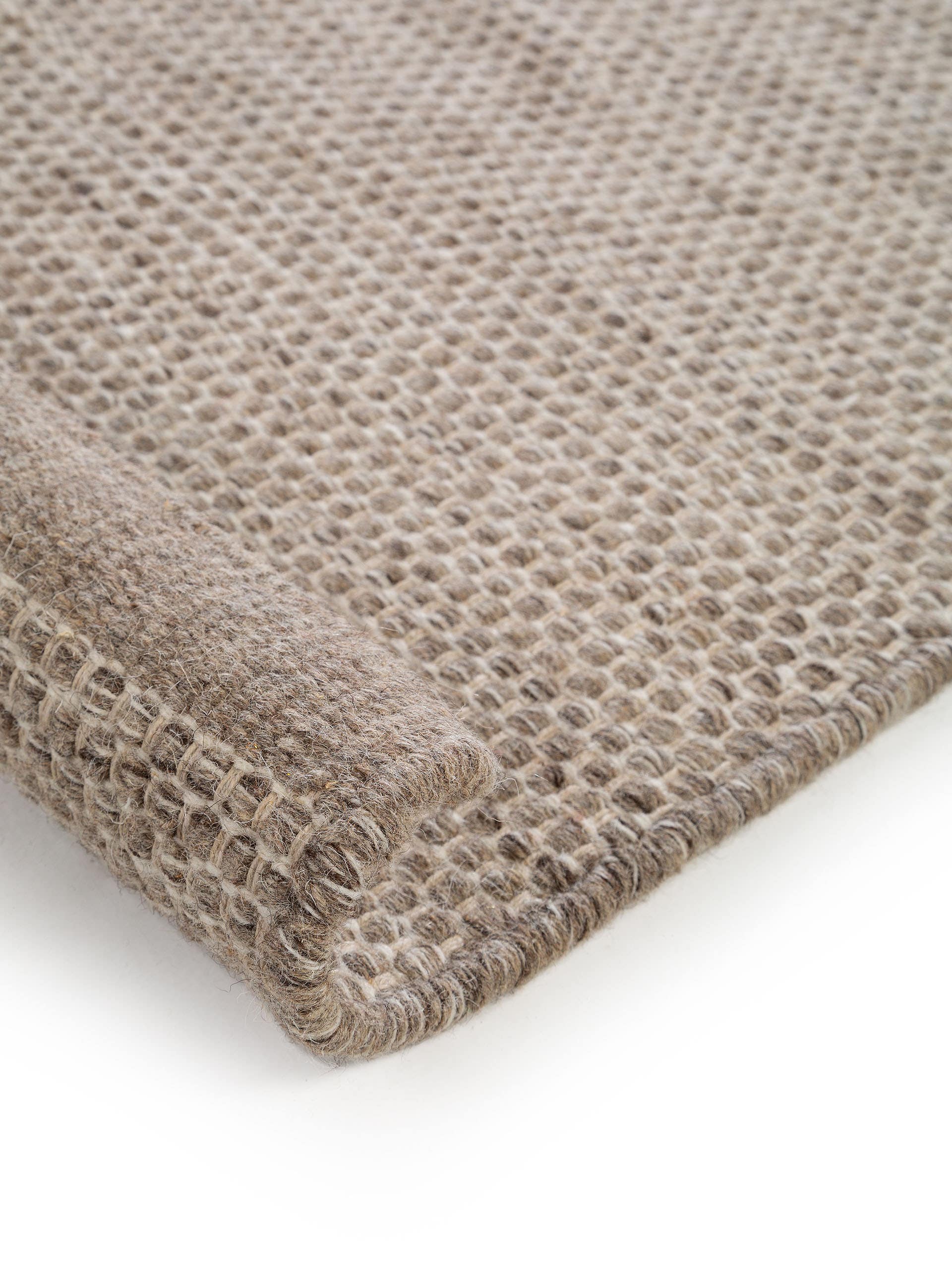 Tapis de passage en laine Rocco / Noir