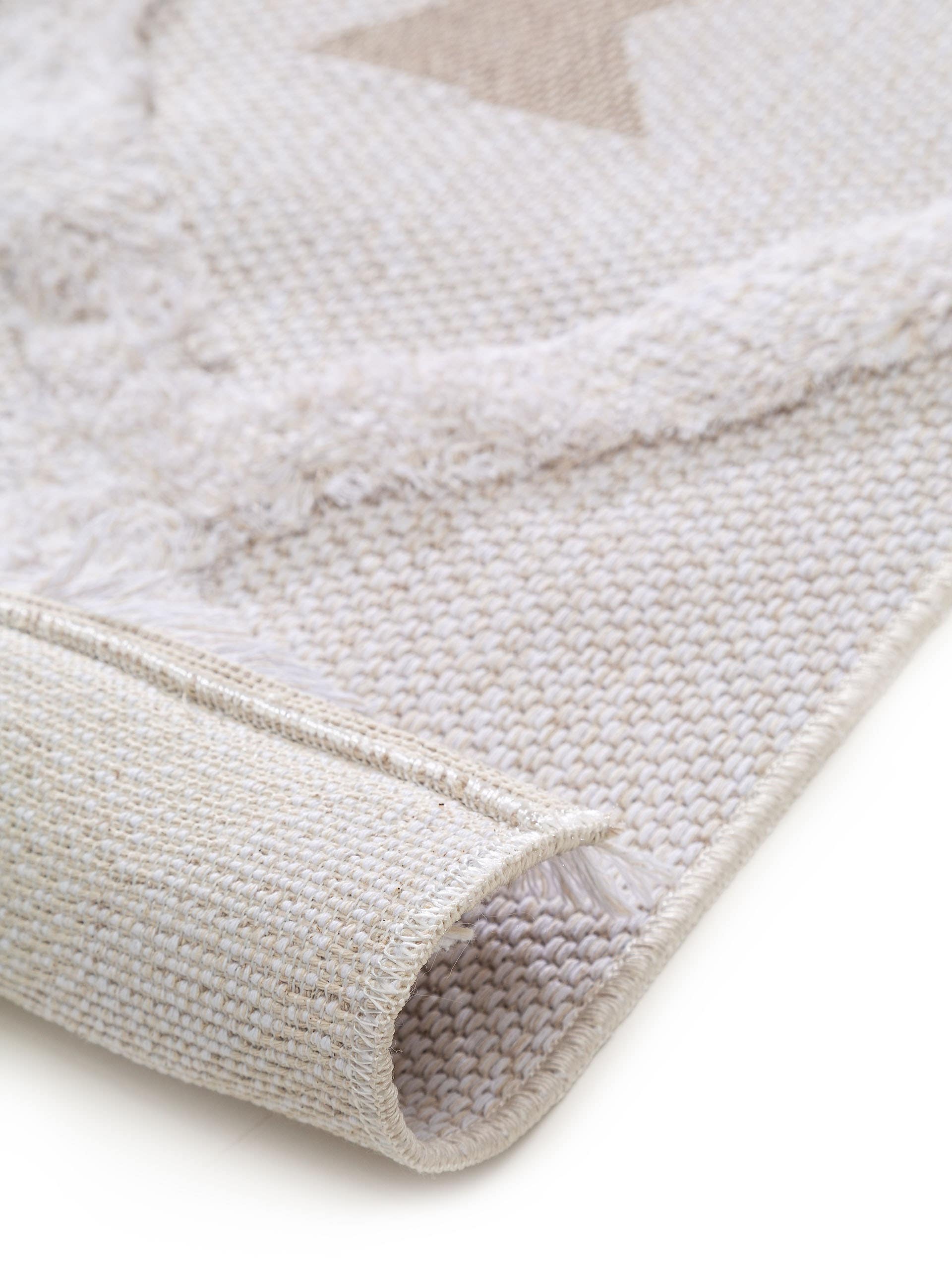 Waschbarer Baumwollteppich Oslo Cream/Taupe