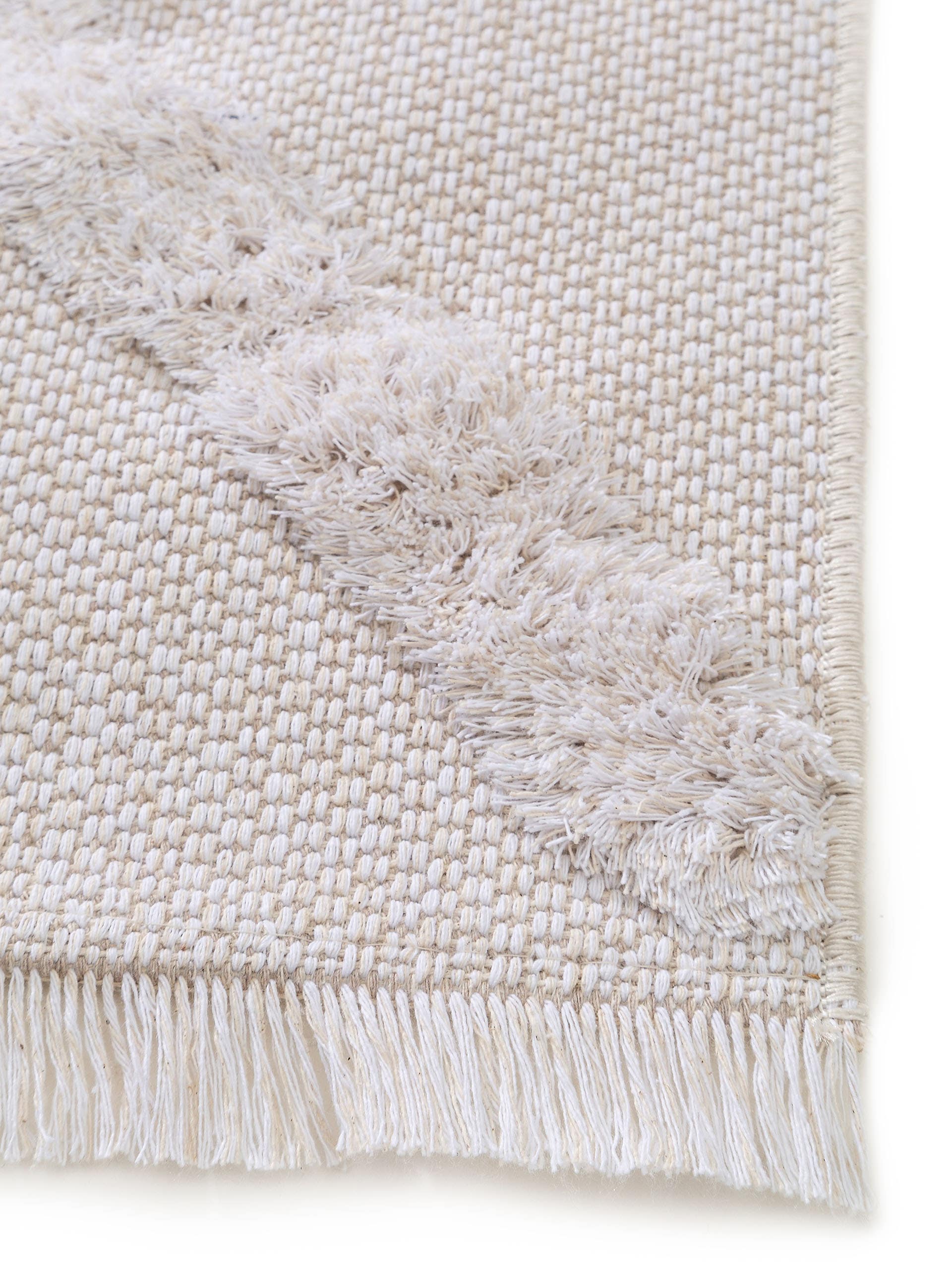 Waschbarer Baumwollteppich Oslo Cream/Taupe
