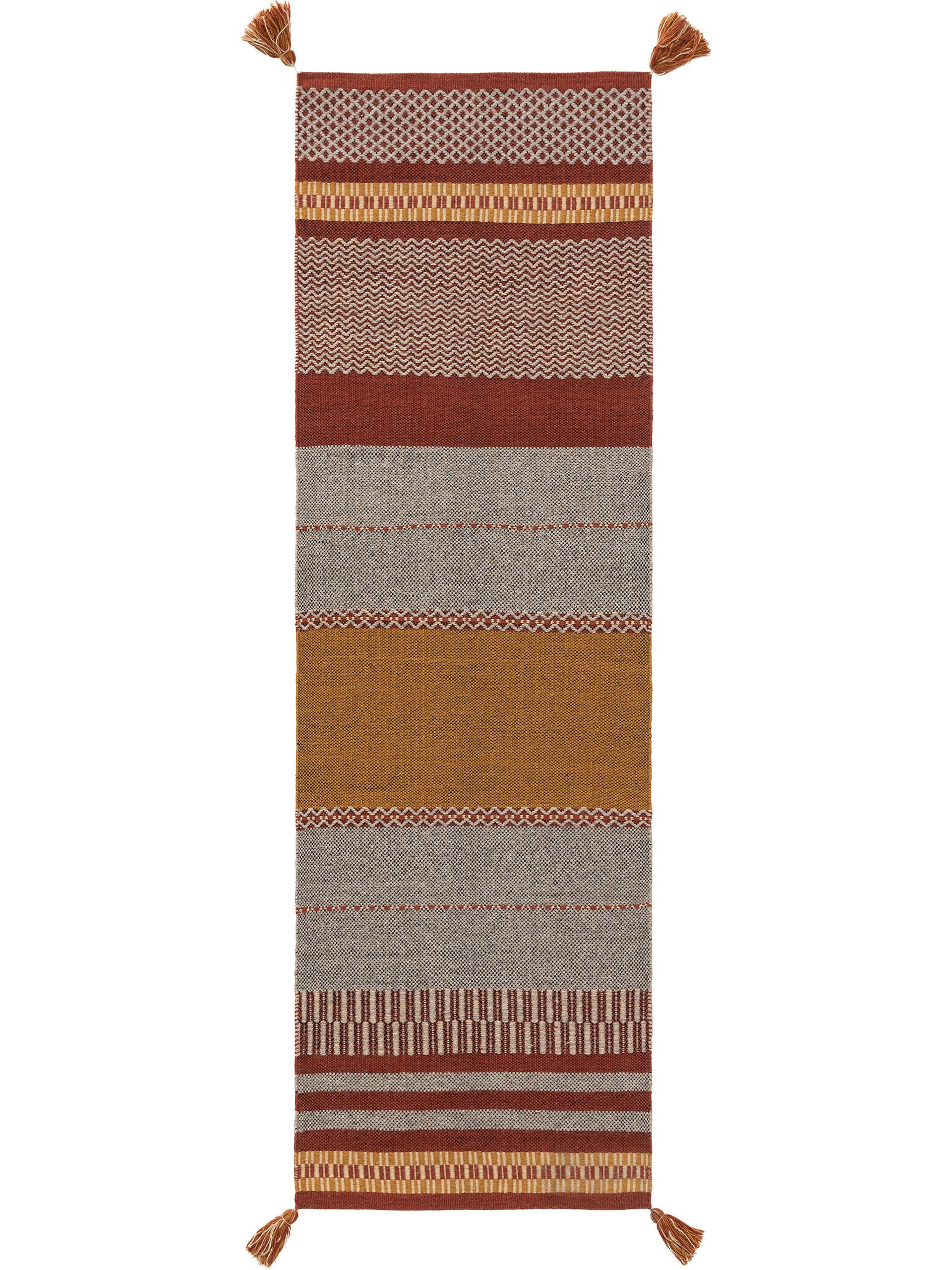 Tapis de passage en laine Haley /Rouge