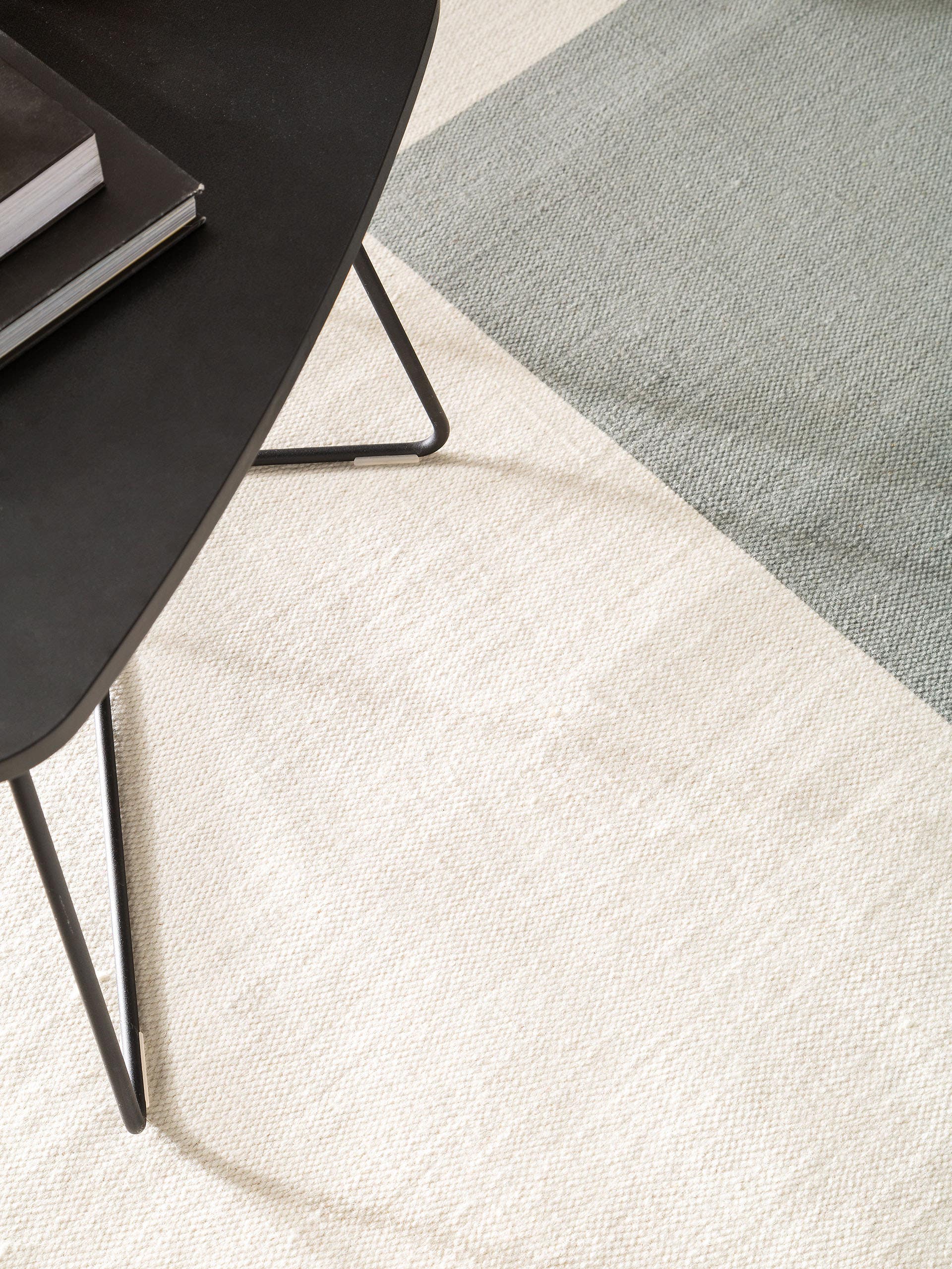 Tapis en laine Neo Crème/Menthe