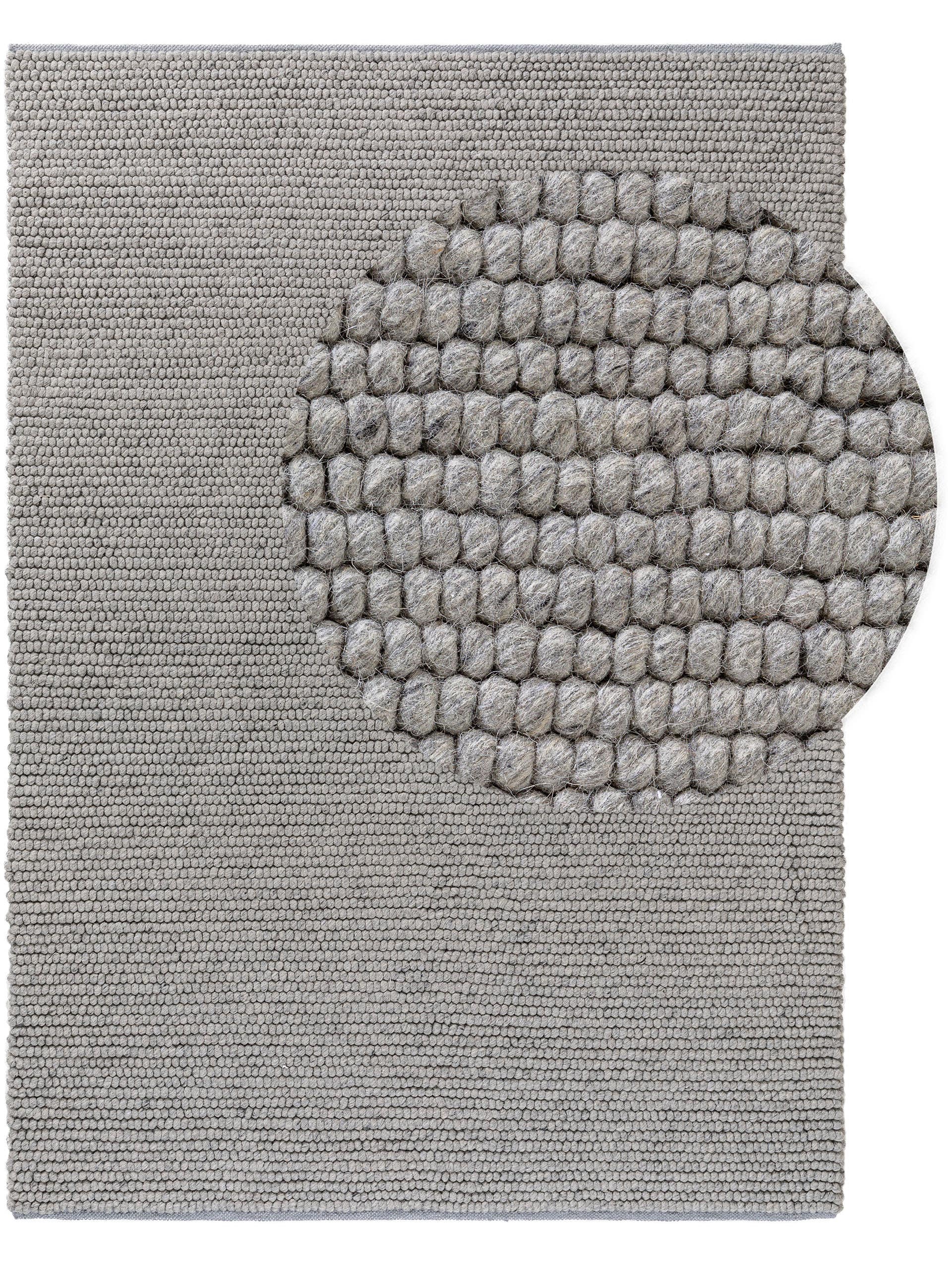 Wollteppich Beads Anthrazit