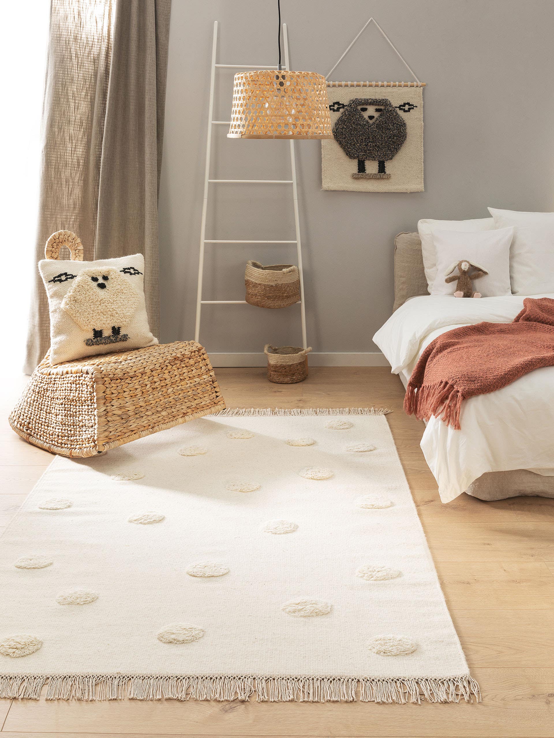 Tapis enfant Carlson Ivoire
