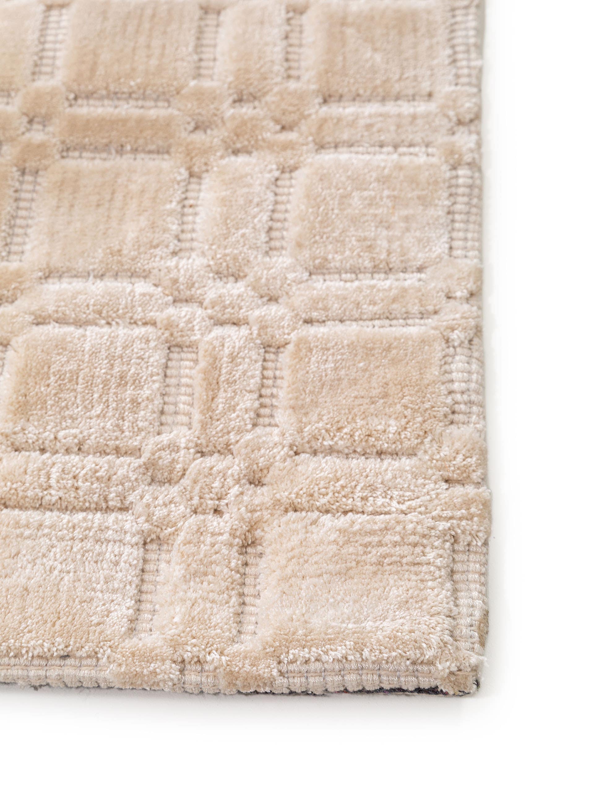 Tapis en viscose Nelson Crème