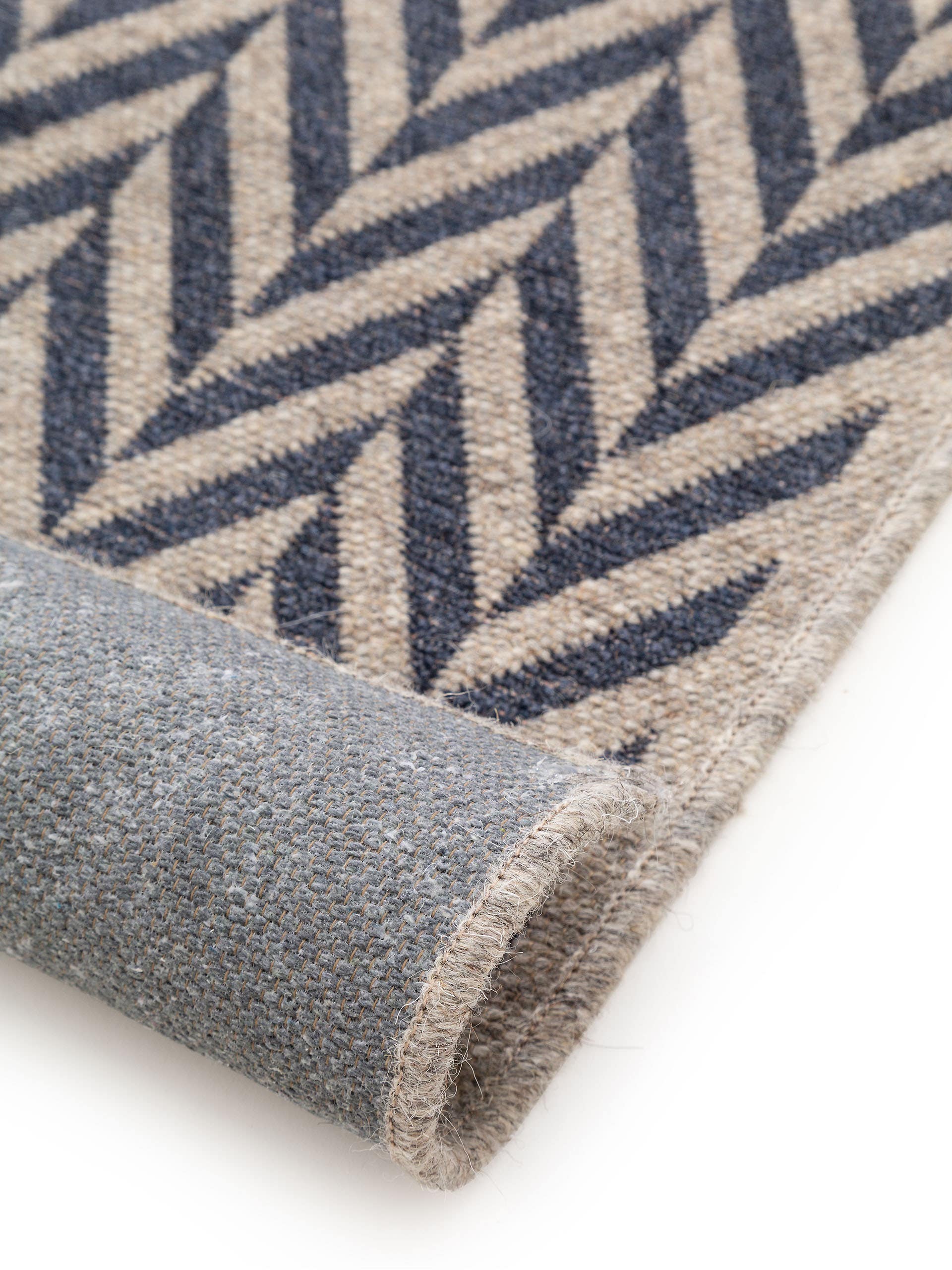 Tapis en laine Jacob bleu foncé