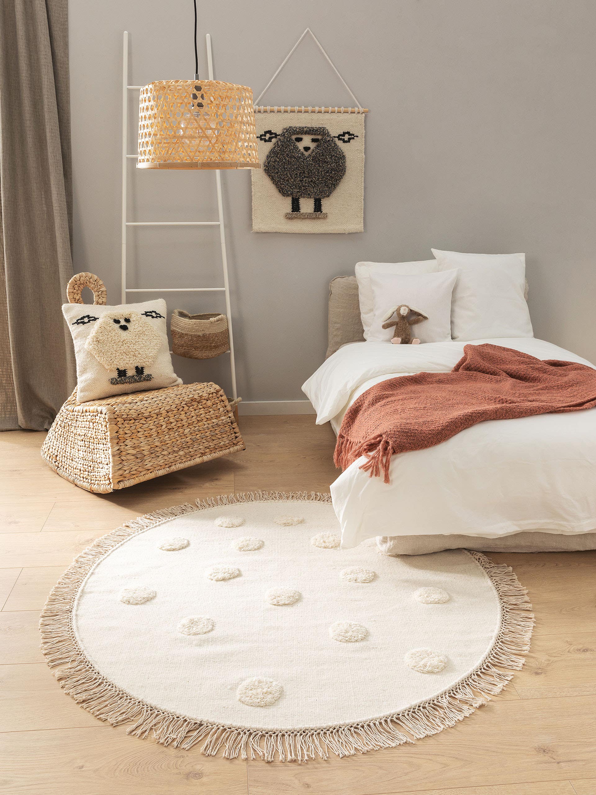 Tapis enfant Carlson Ivoire