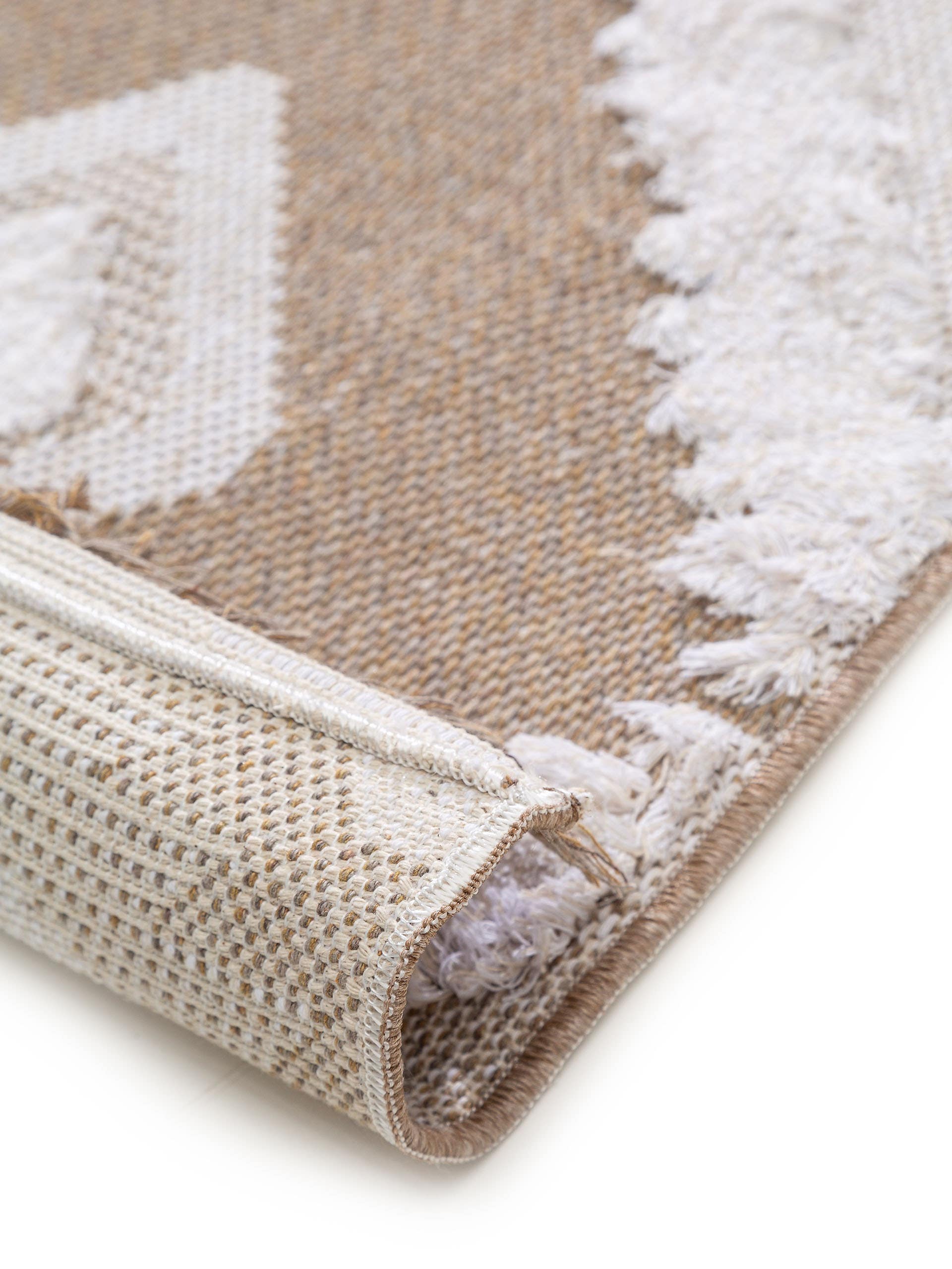 Waschbarer Baumwollteppich Oslo Cream/Rosa
