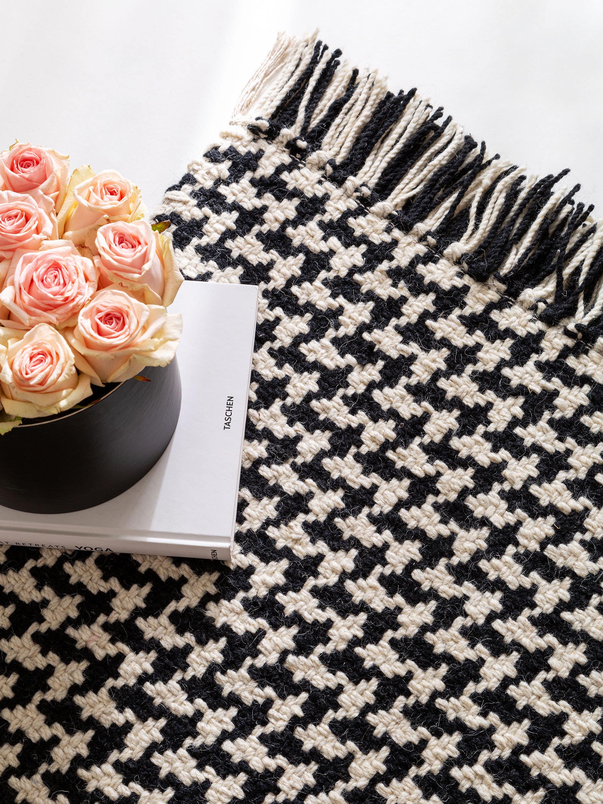 Tapis de passage en laine Pepita