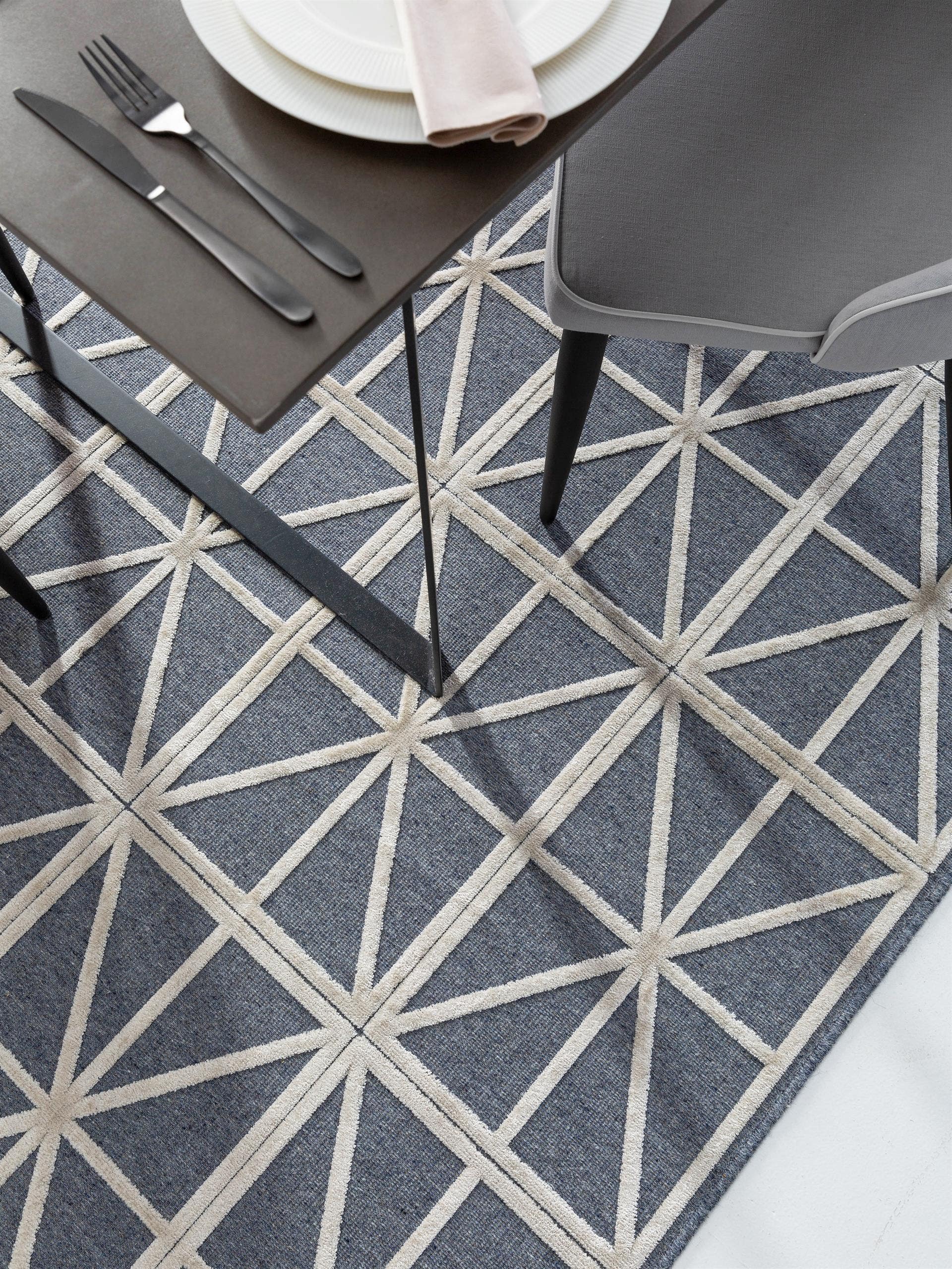 Teppich North /Blau