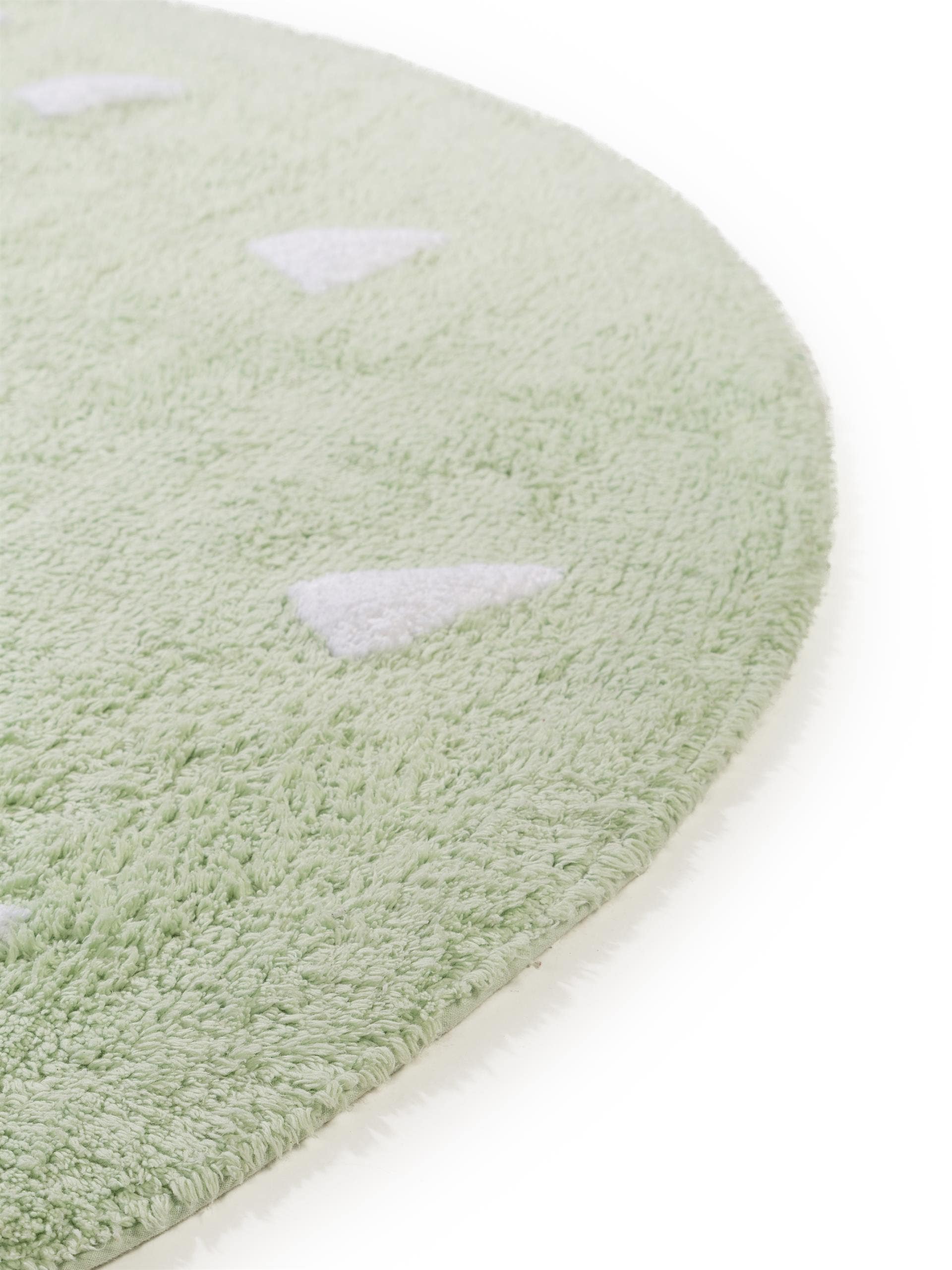 Tapis enfant lavable Inka vert clair