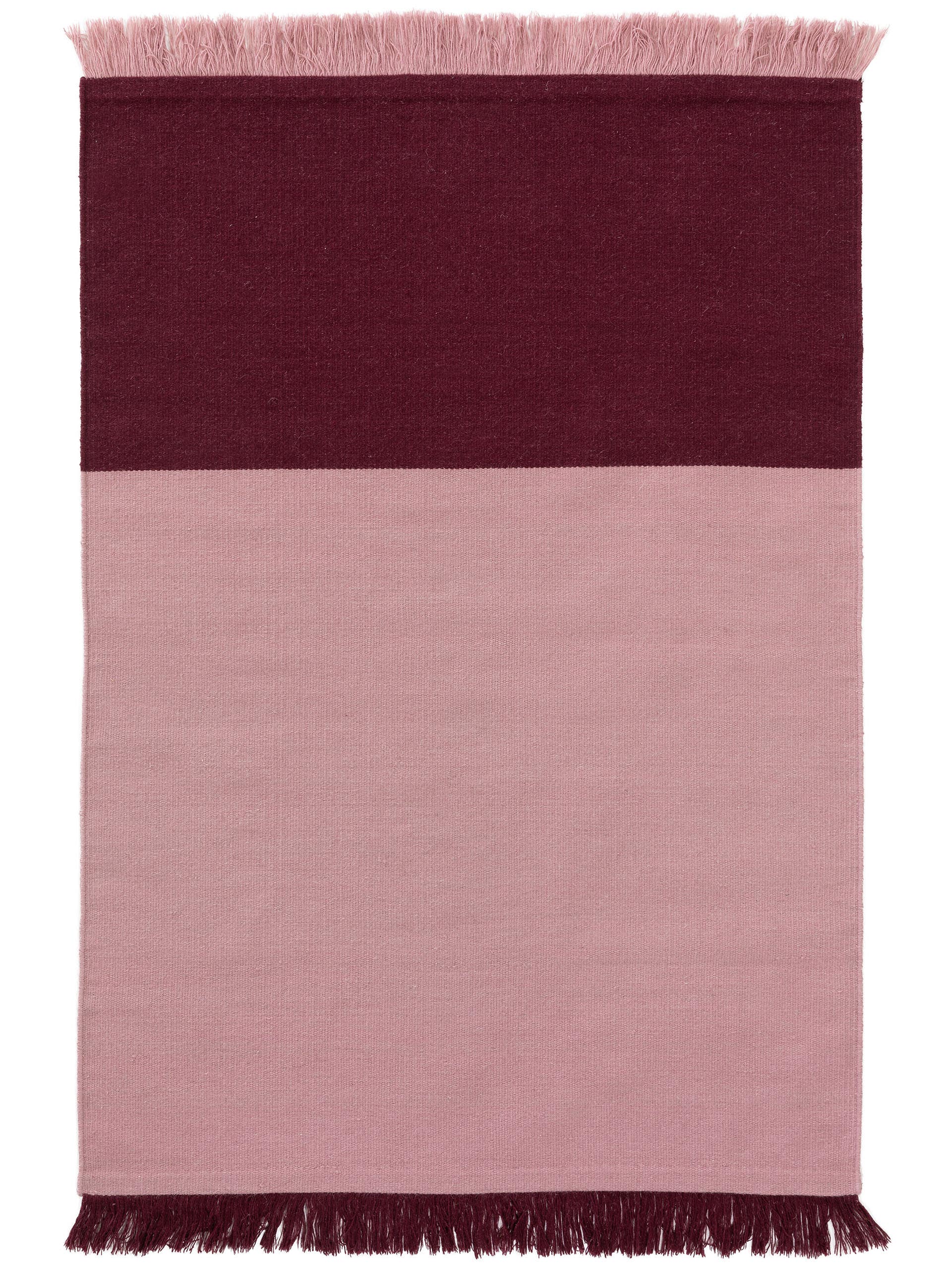 Tapis en laine Blok /Rouge foncé