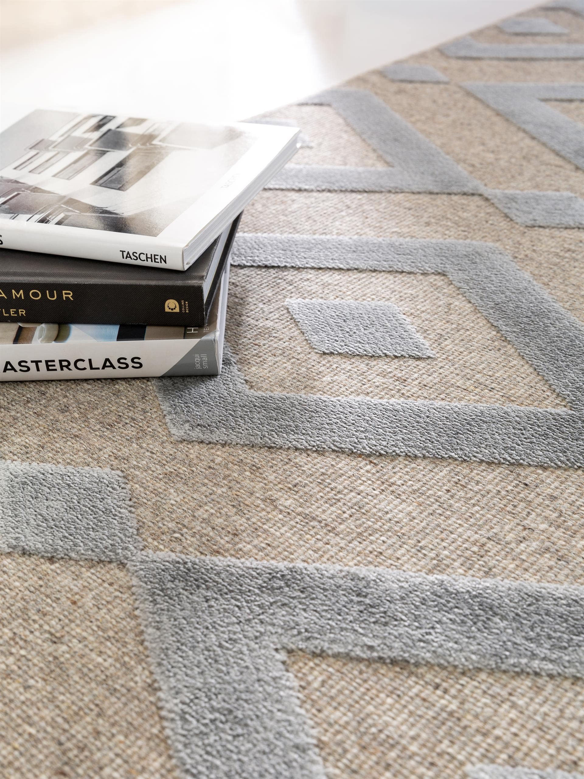 Tapis viscose Nord /Gris