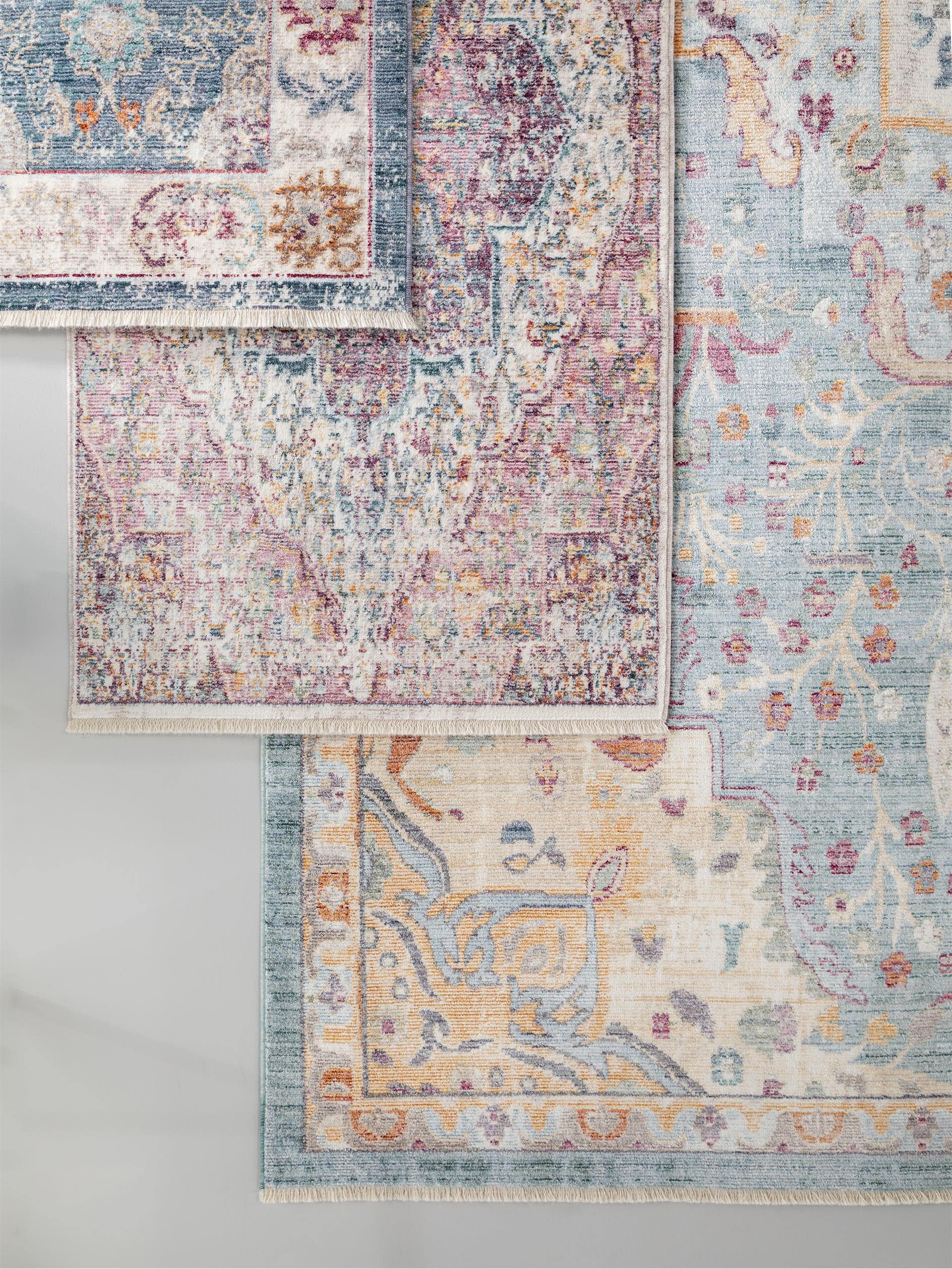 Tapis viscose Yuma/Rose