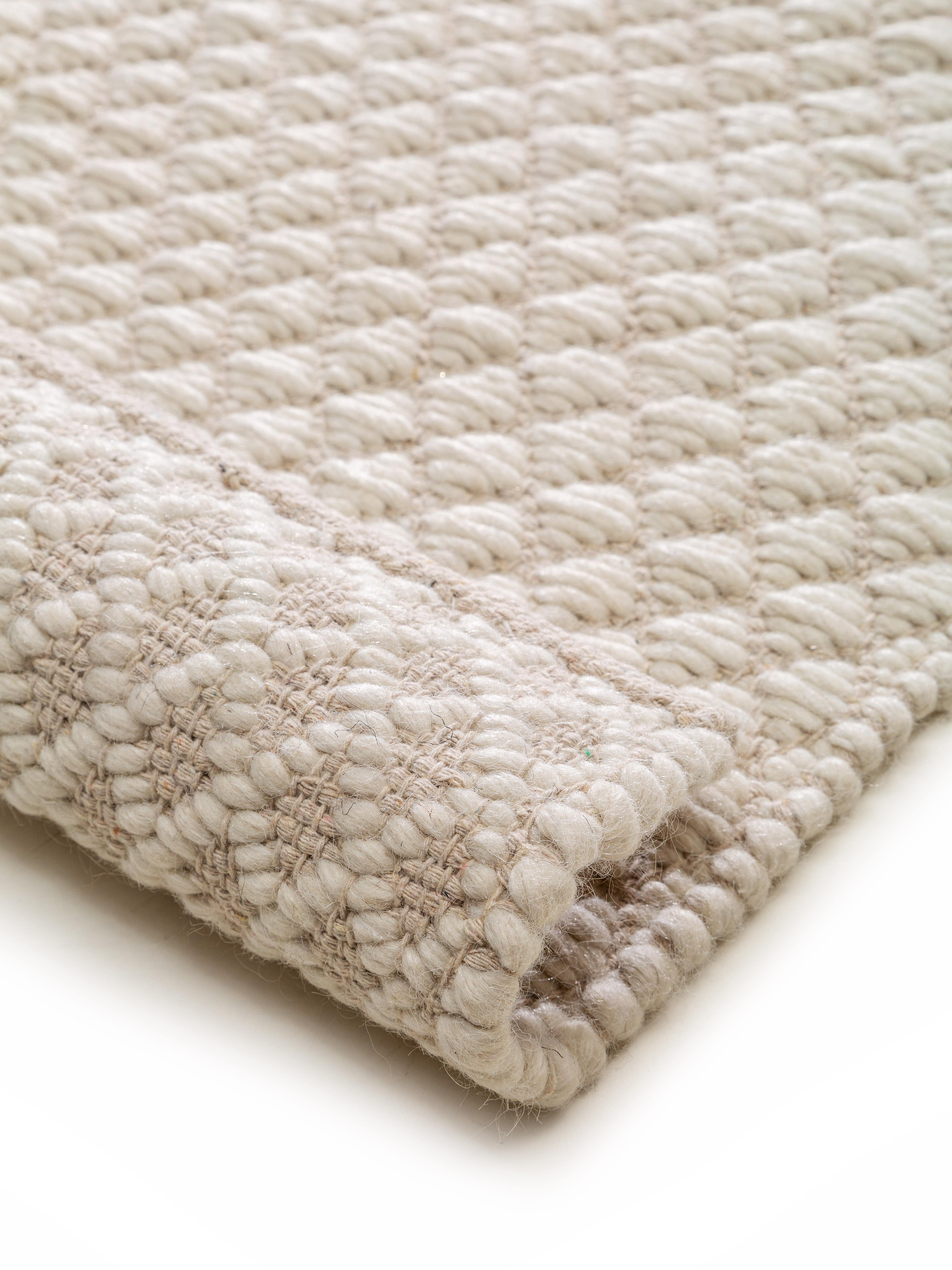 Tapis de passage en laine Ted Ivory