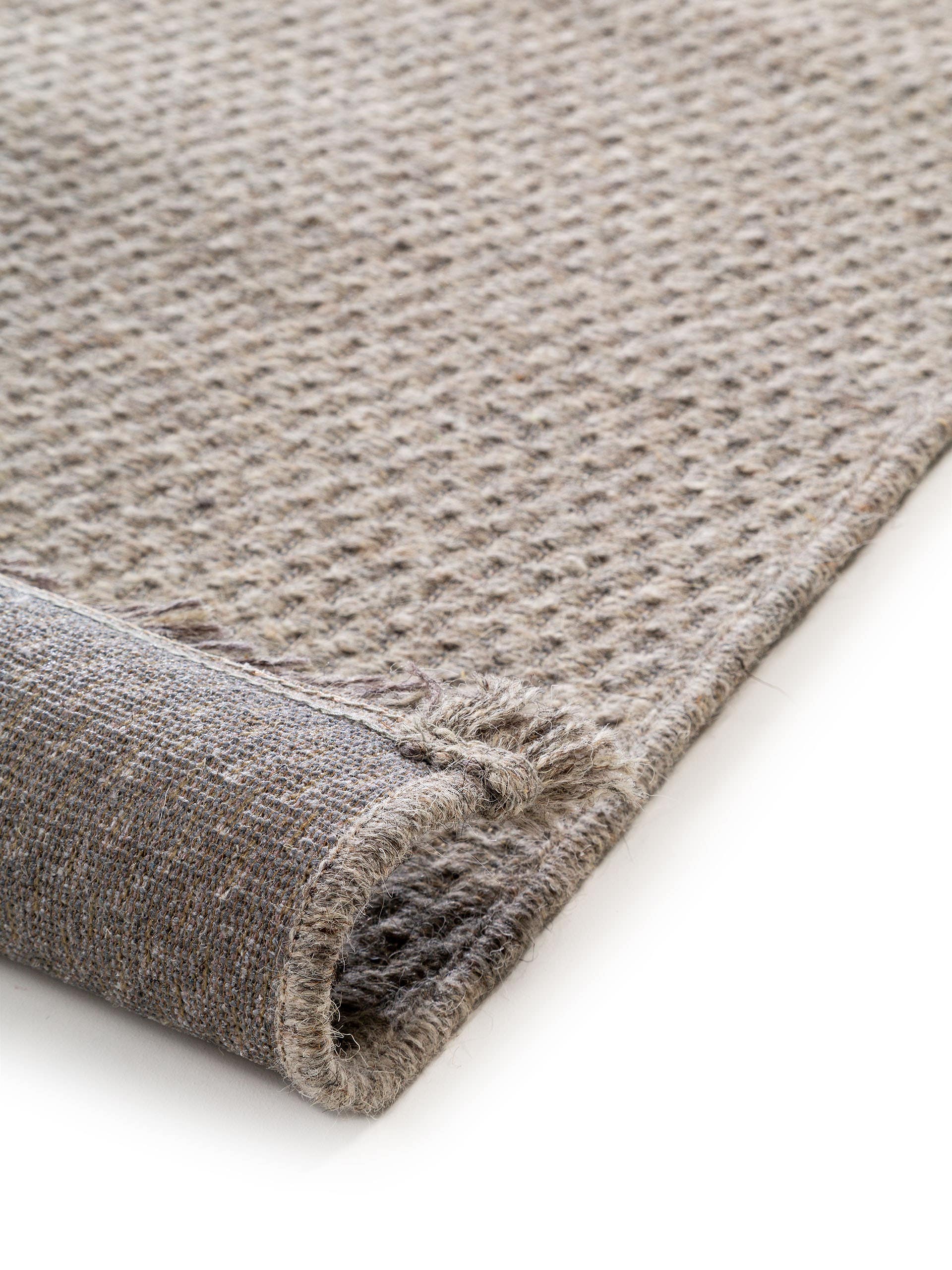 Tapis en laine Celia gris clair
