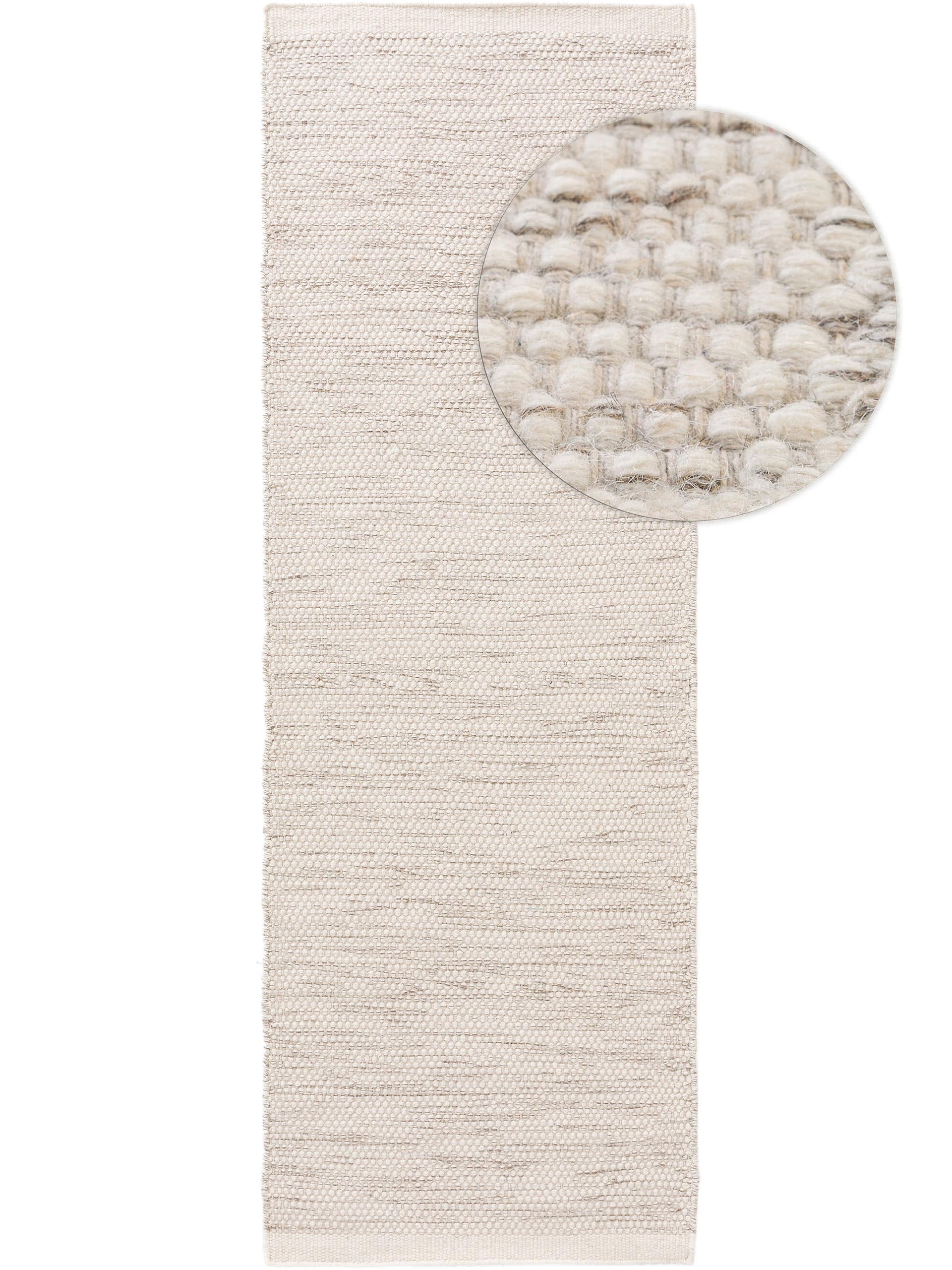 Tapis de passage en laine Rocco / Noir