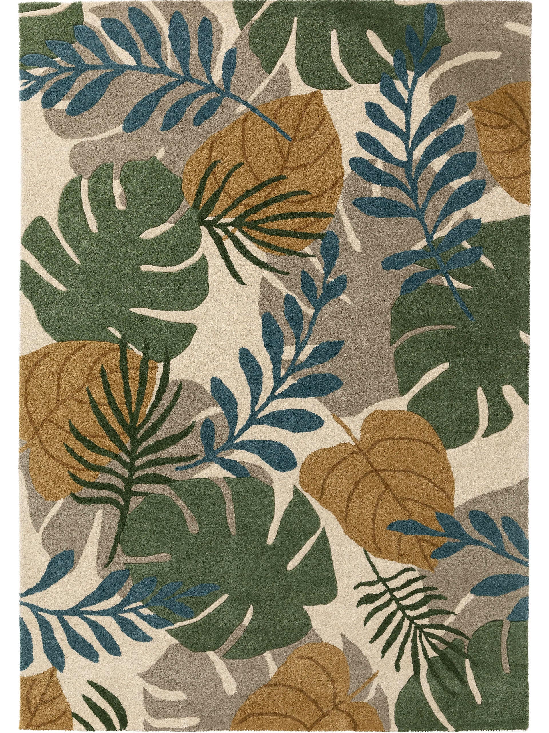 Tapis en laine fleuri