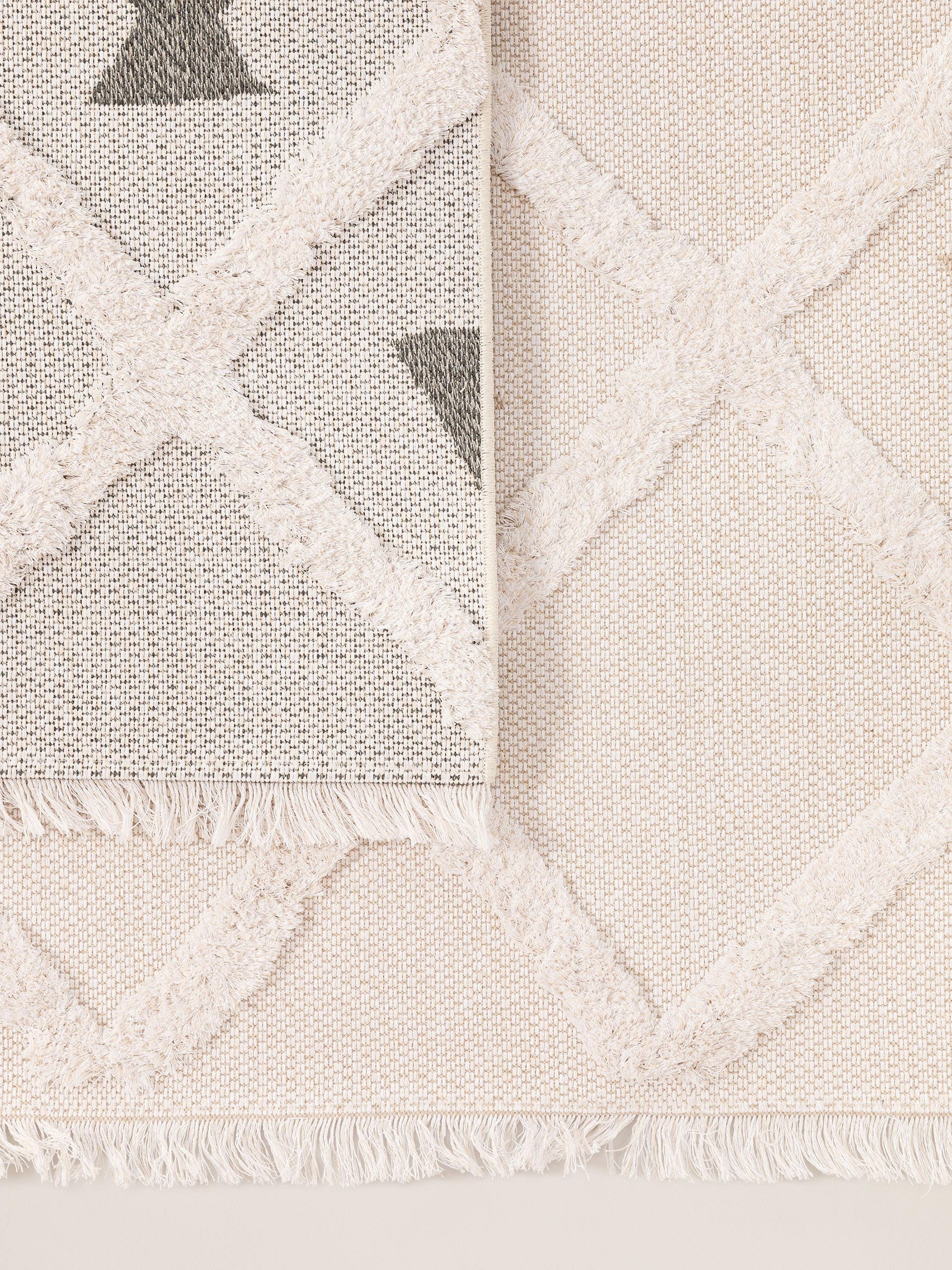 Waschbarer Baumwollteppich Oslo Cream/Taupe