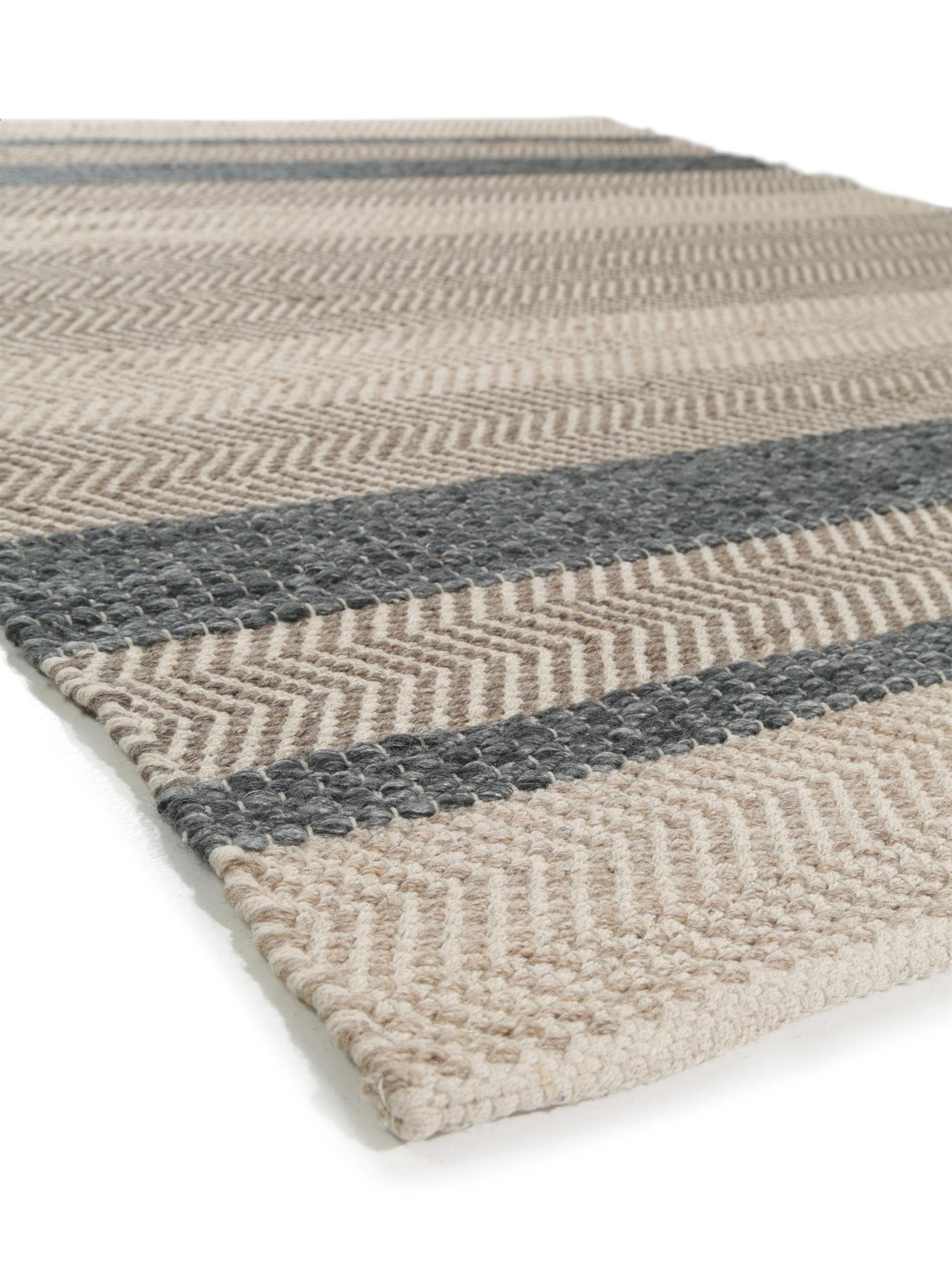 Tapis en laine Phrena anthracite