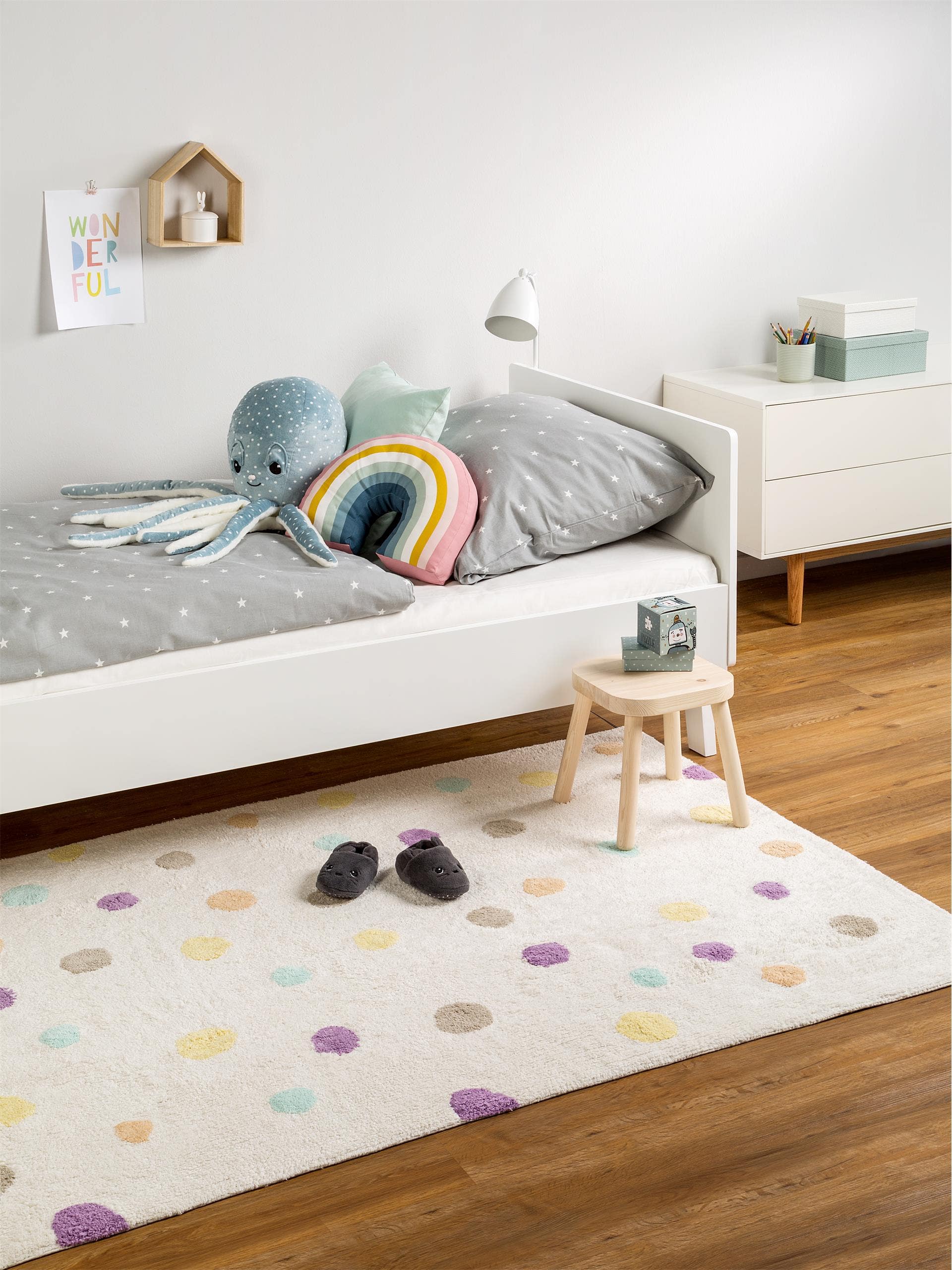 Waschbarer Kinderteppich Bambini