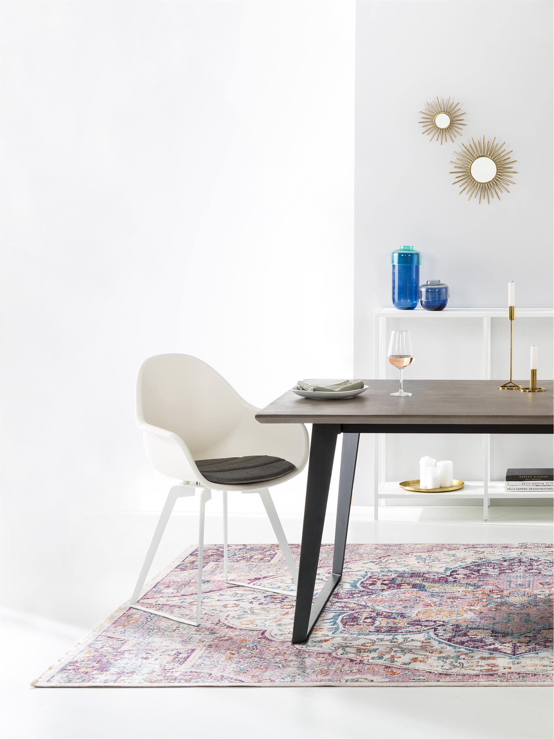 Tapis viscose Yuma /Rose