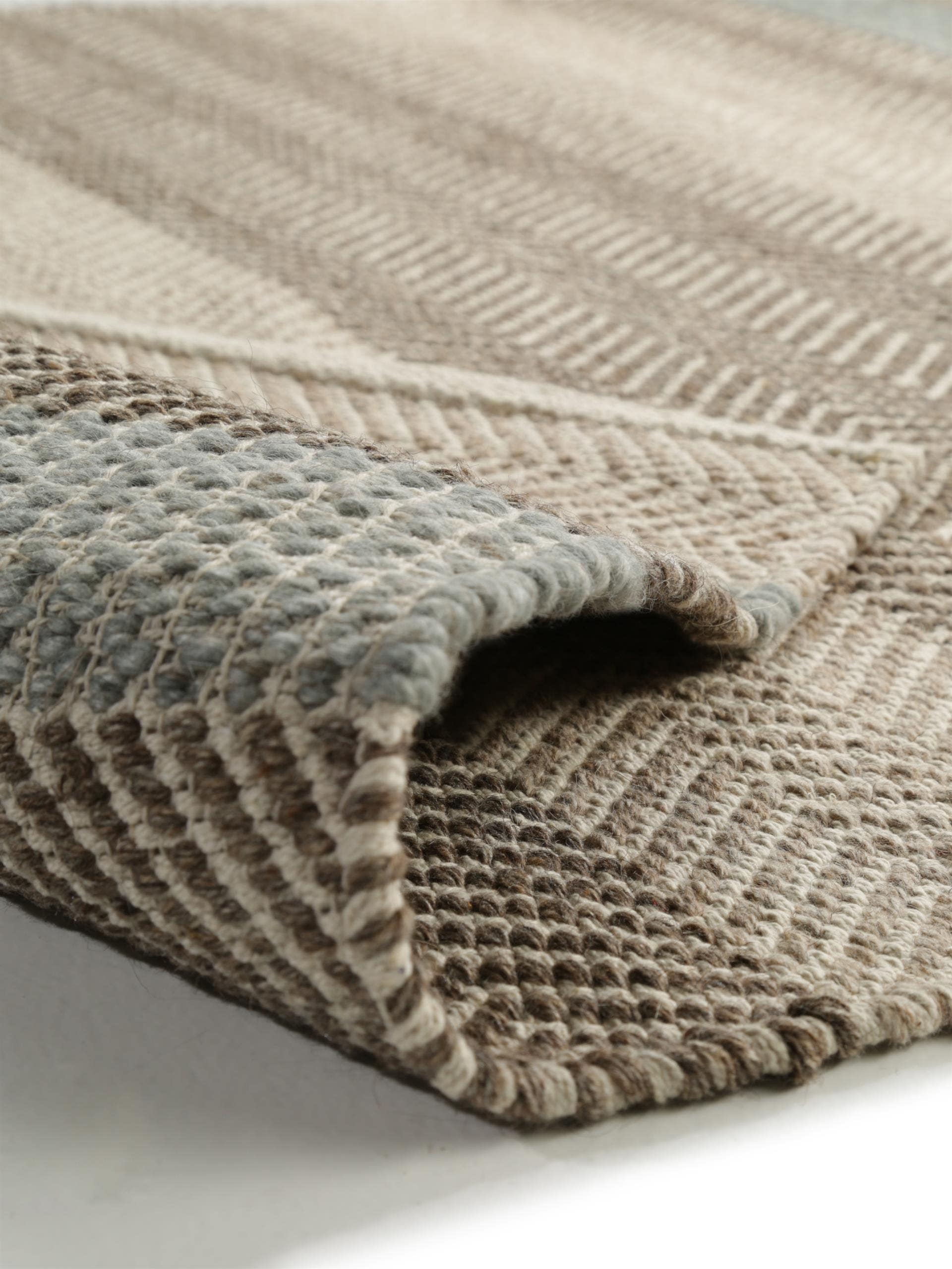 Tapis en laine Phrena anthracite