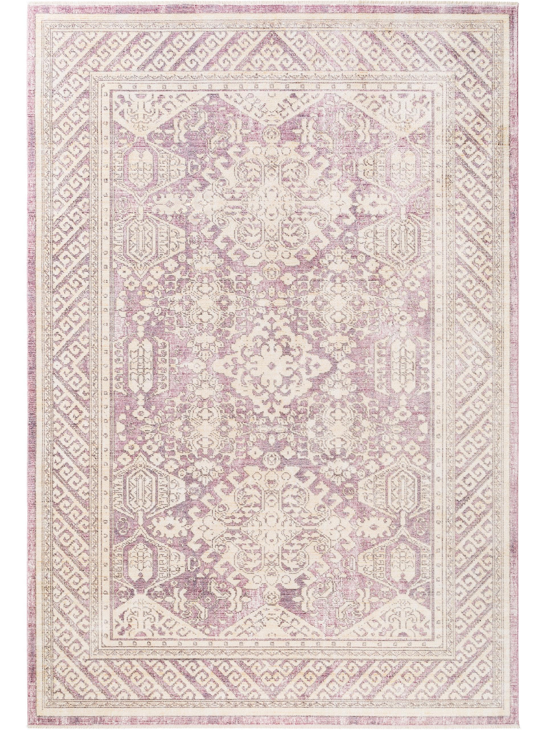 Viskoseteppich Yuma /Rosa