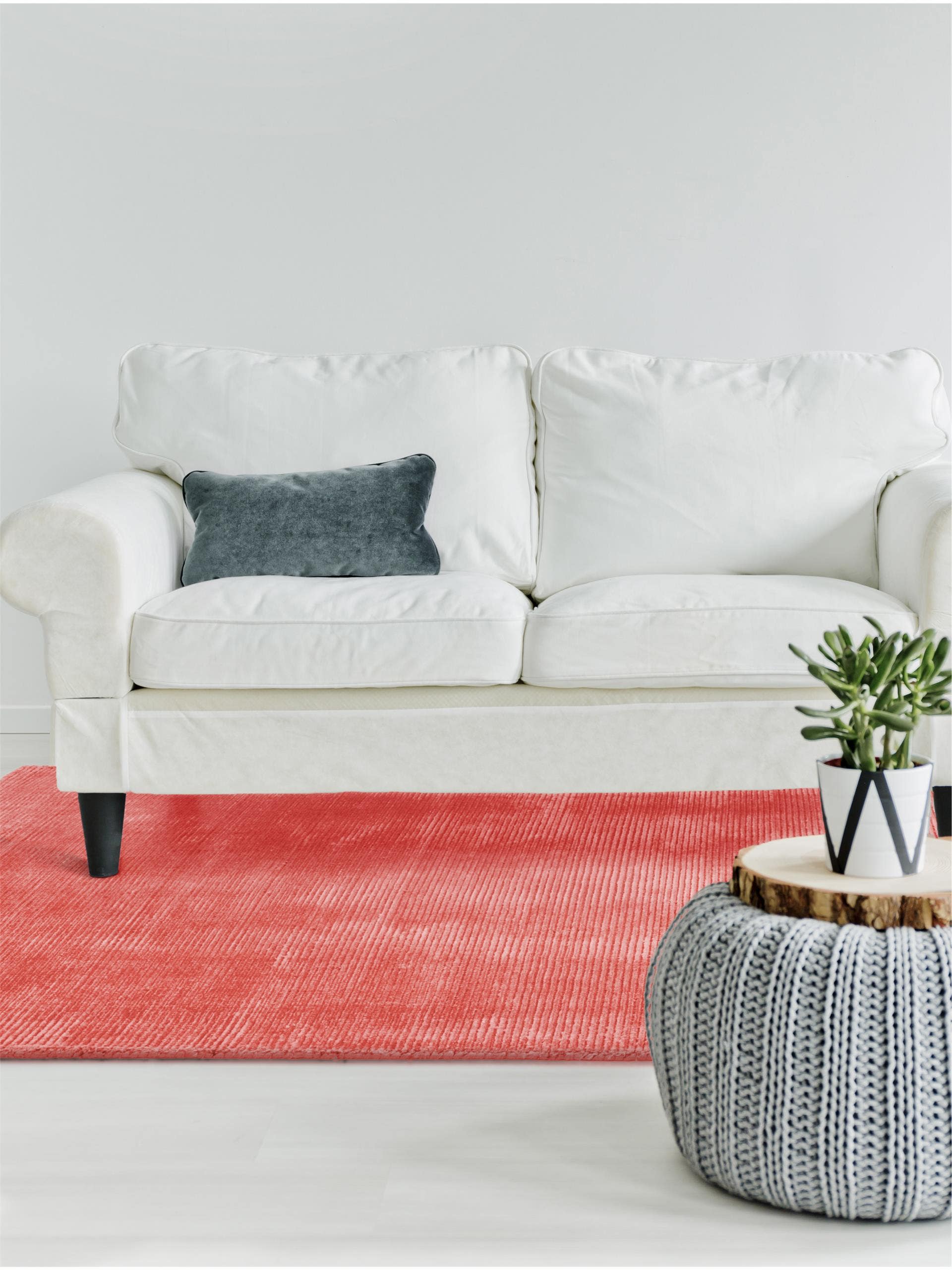 Lignes de tapis en viscose