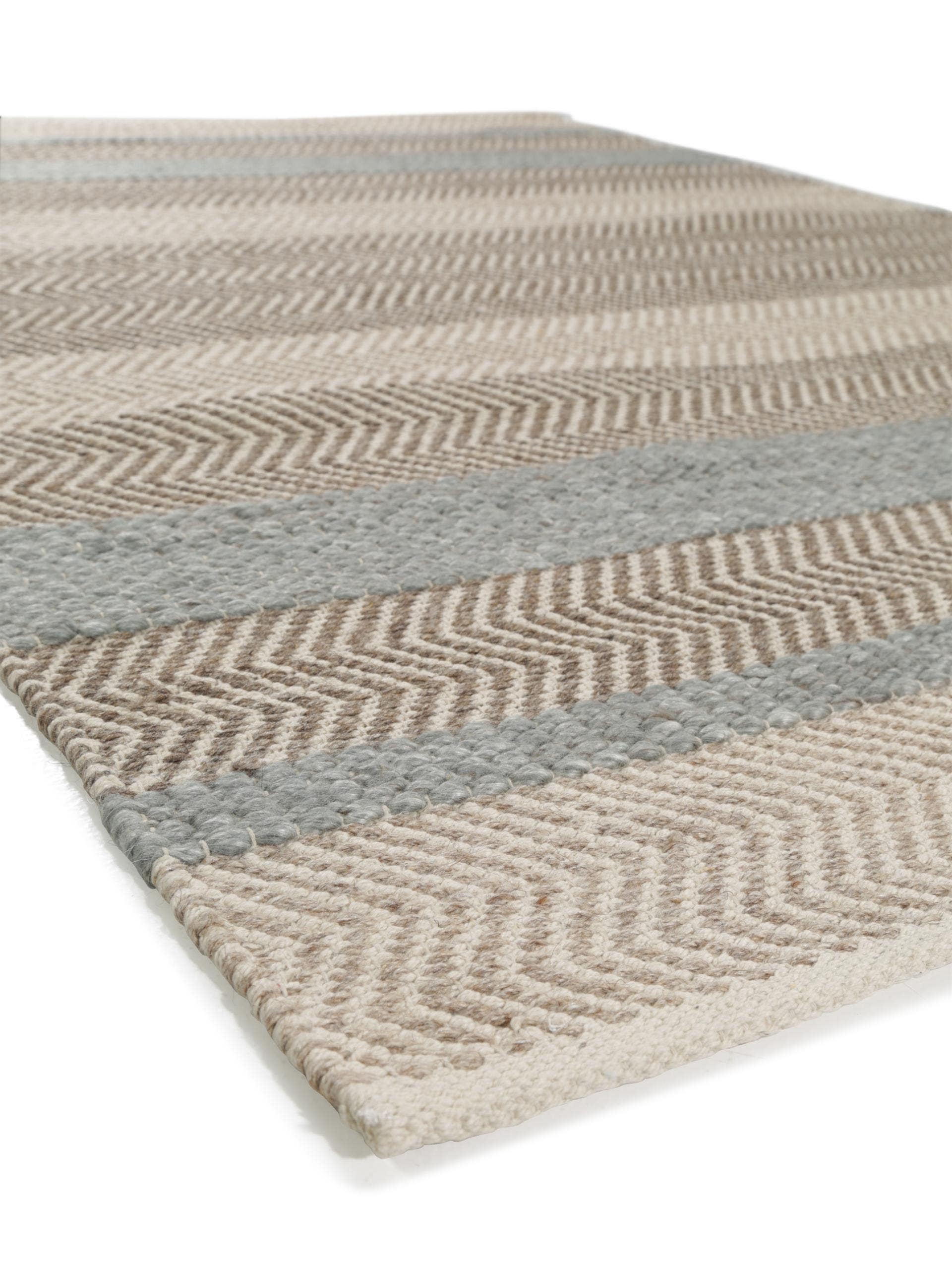 Tapis en laine Phrena anthracite