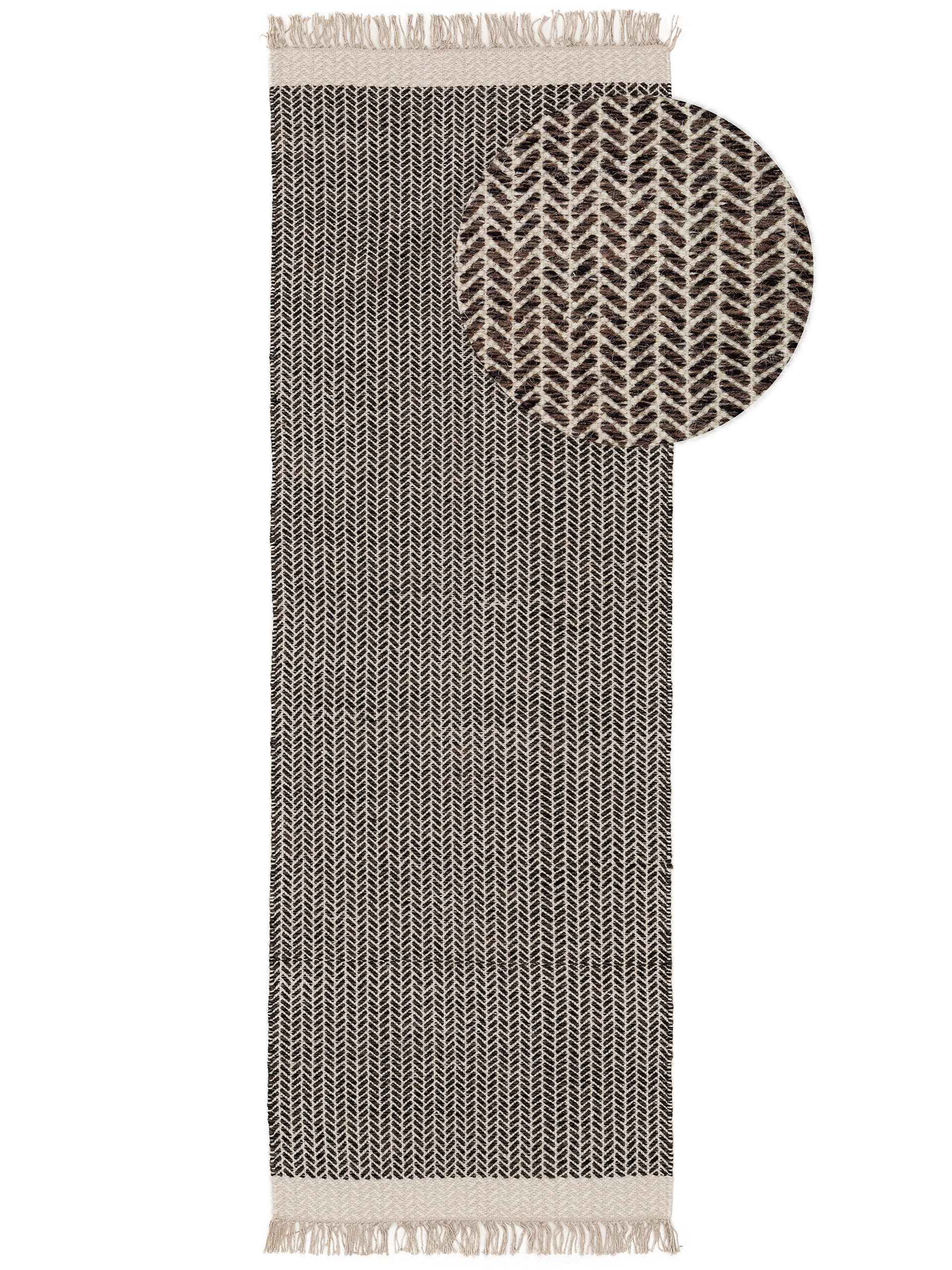 Tapis de passage en laine Kim