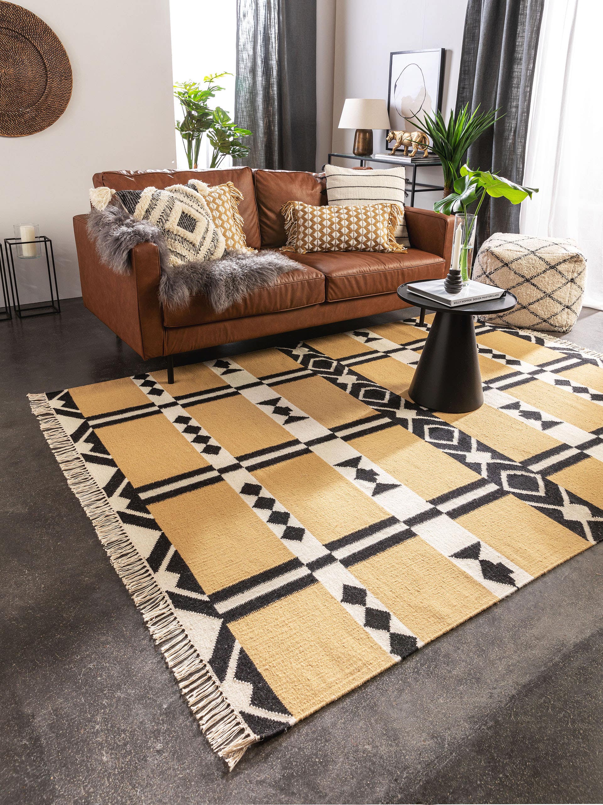 Tapis de passage en laine Billie