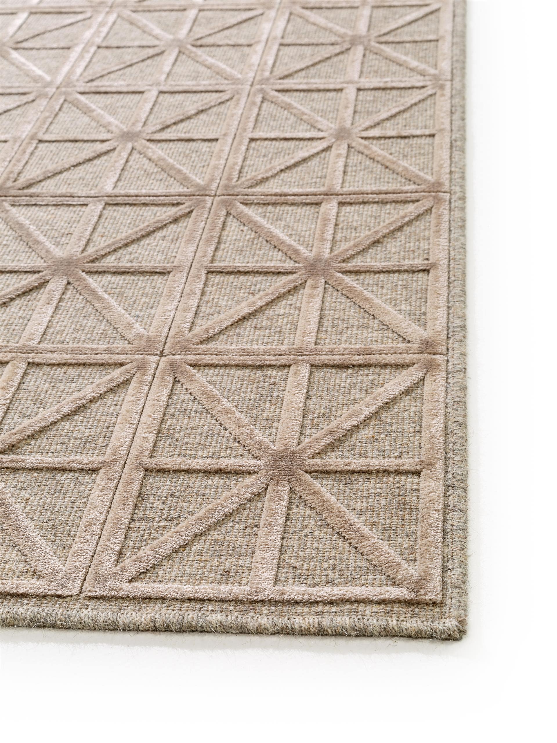 Tapis viscose Nord / marron clair