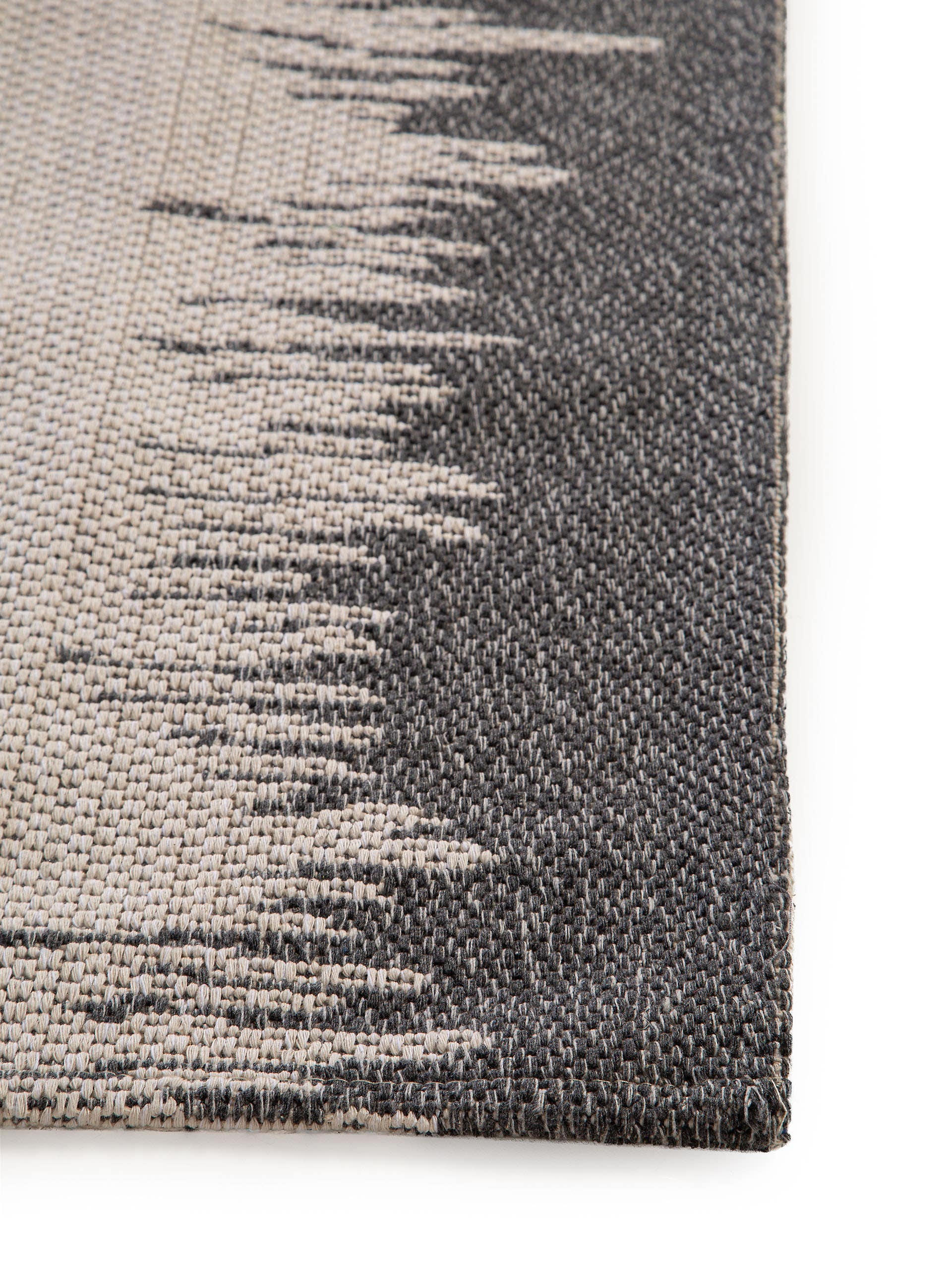 Tapis lavable en coton Cooper Crème/Anthracite