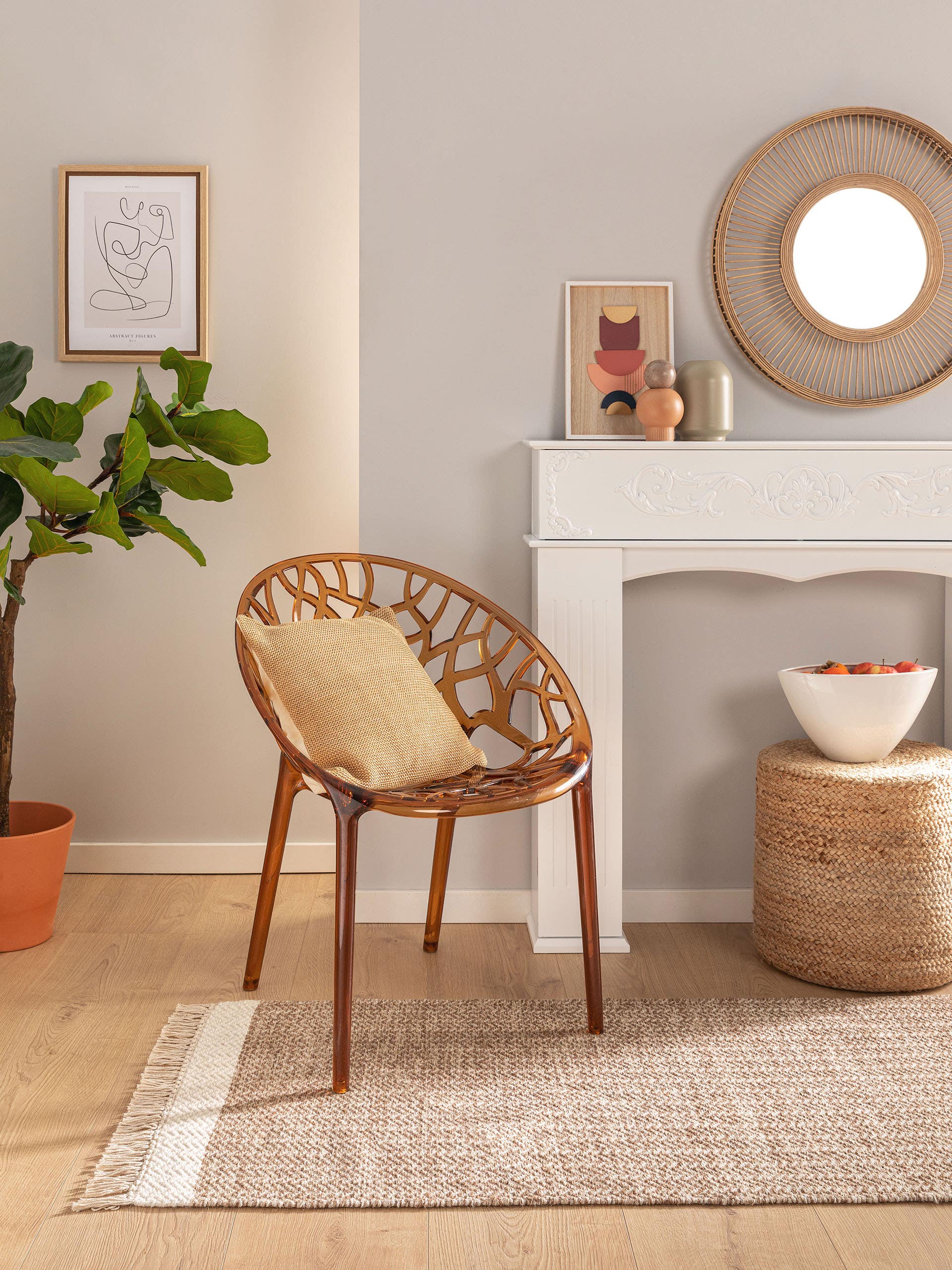 Tapis de passage en laine Kim