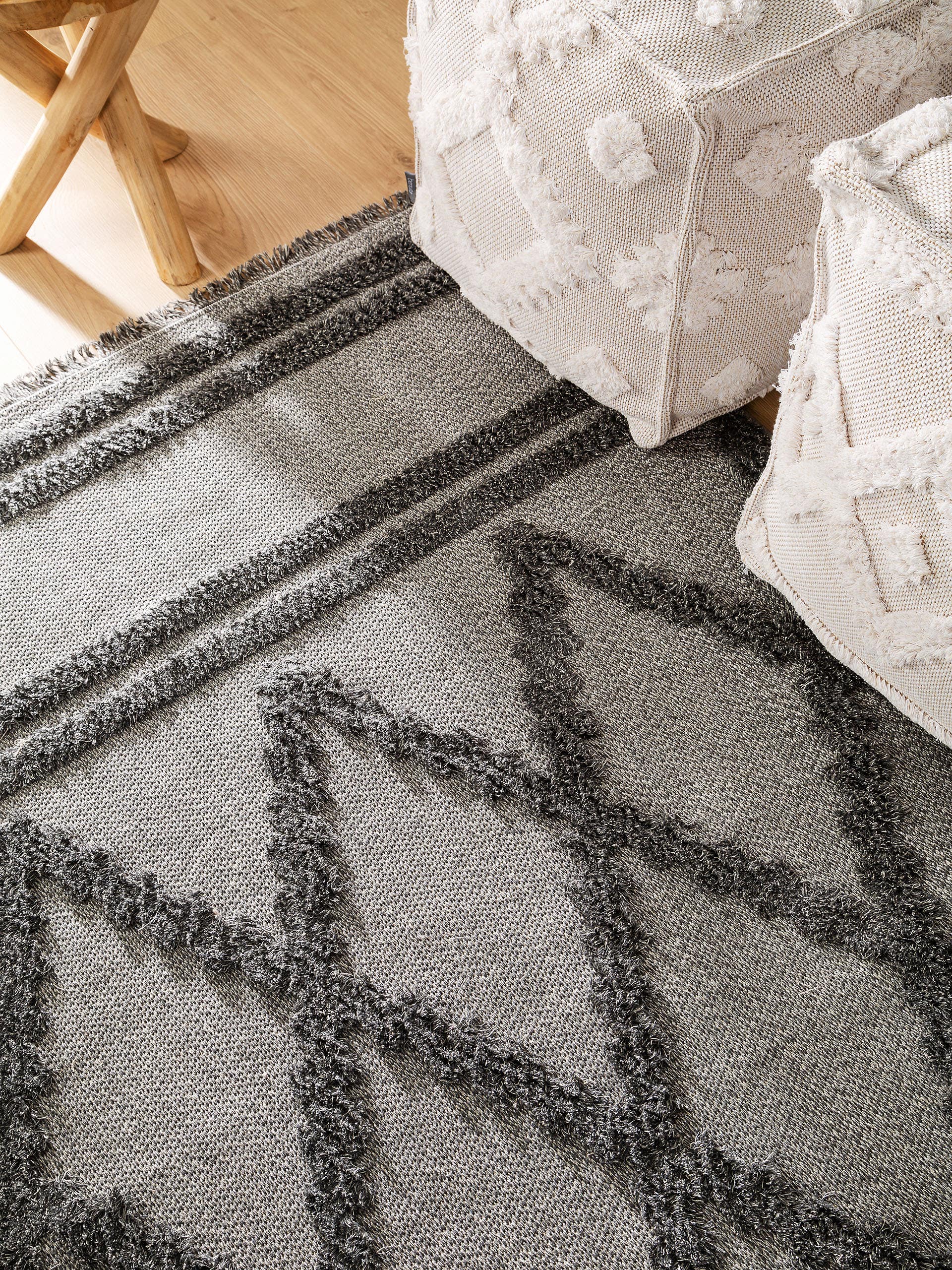 Tapis lavable en coton Oslo Crème