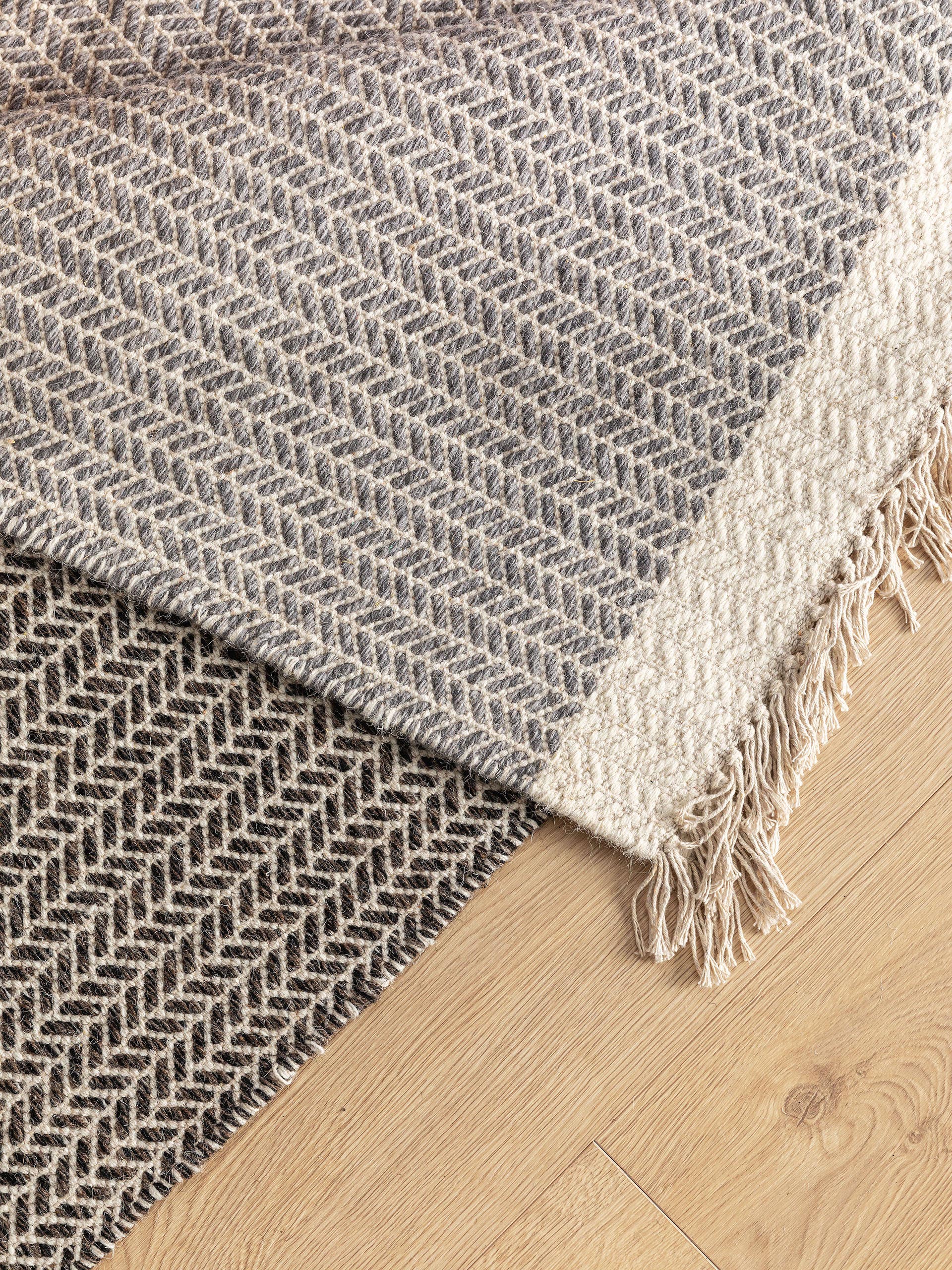 Tapis de passage en laine Kim