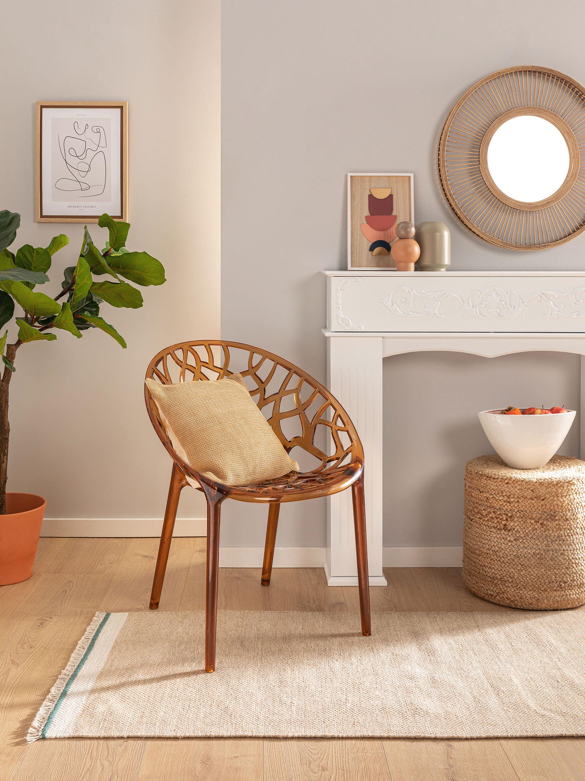 Tapis de passage en laine Karla