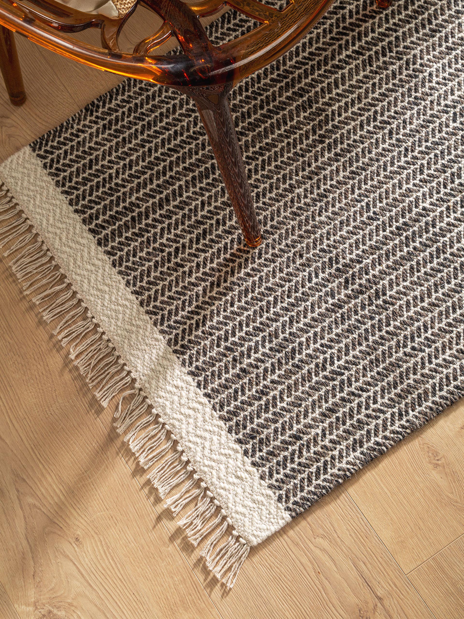 Tapis de passage en laine Kim