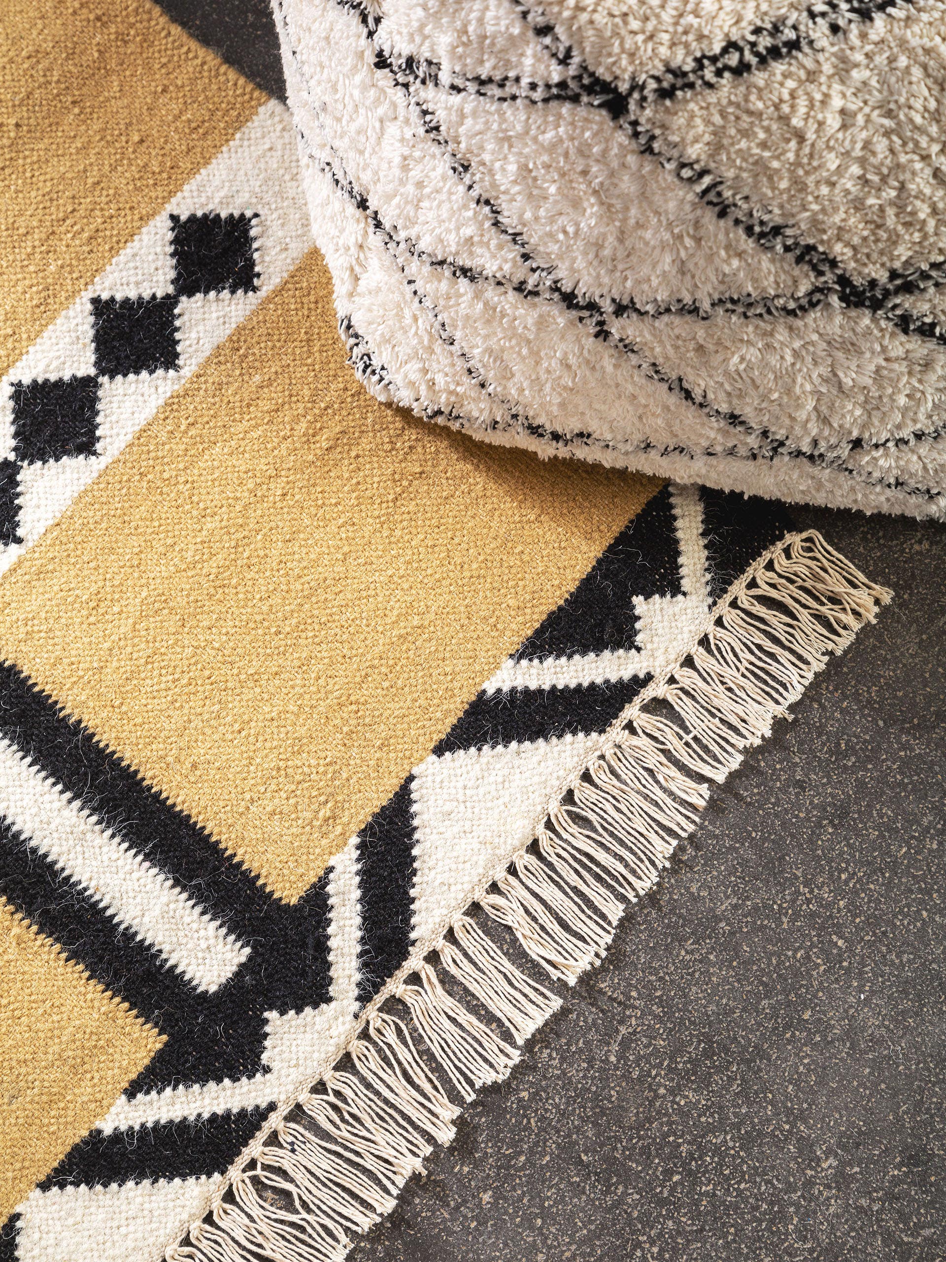 Tapis de passage en laine Billie