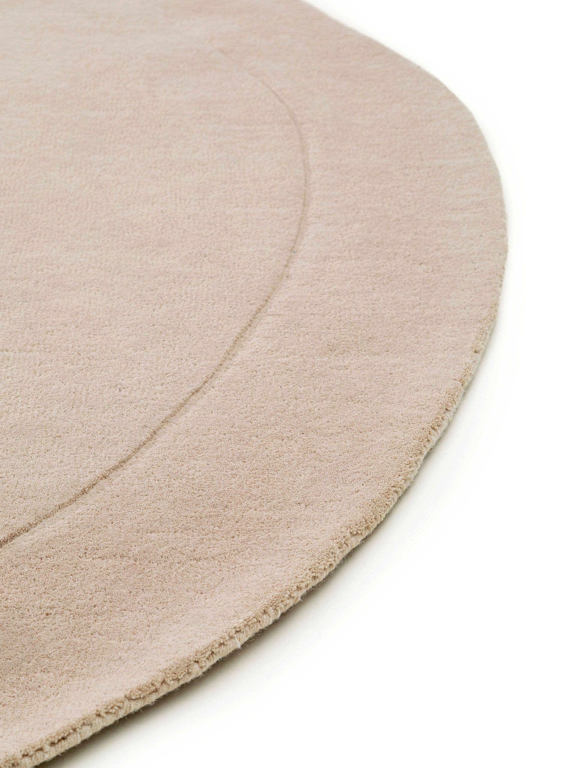 Tapis en laine crème Shape