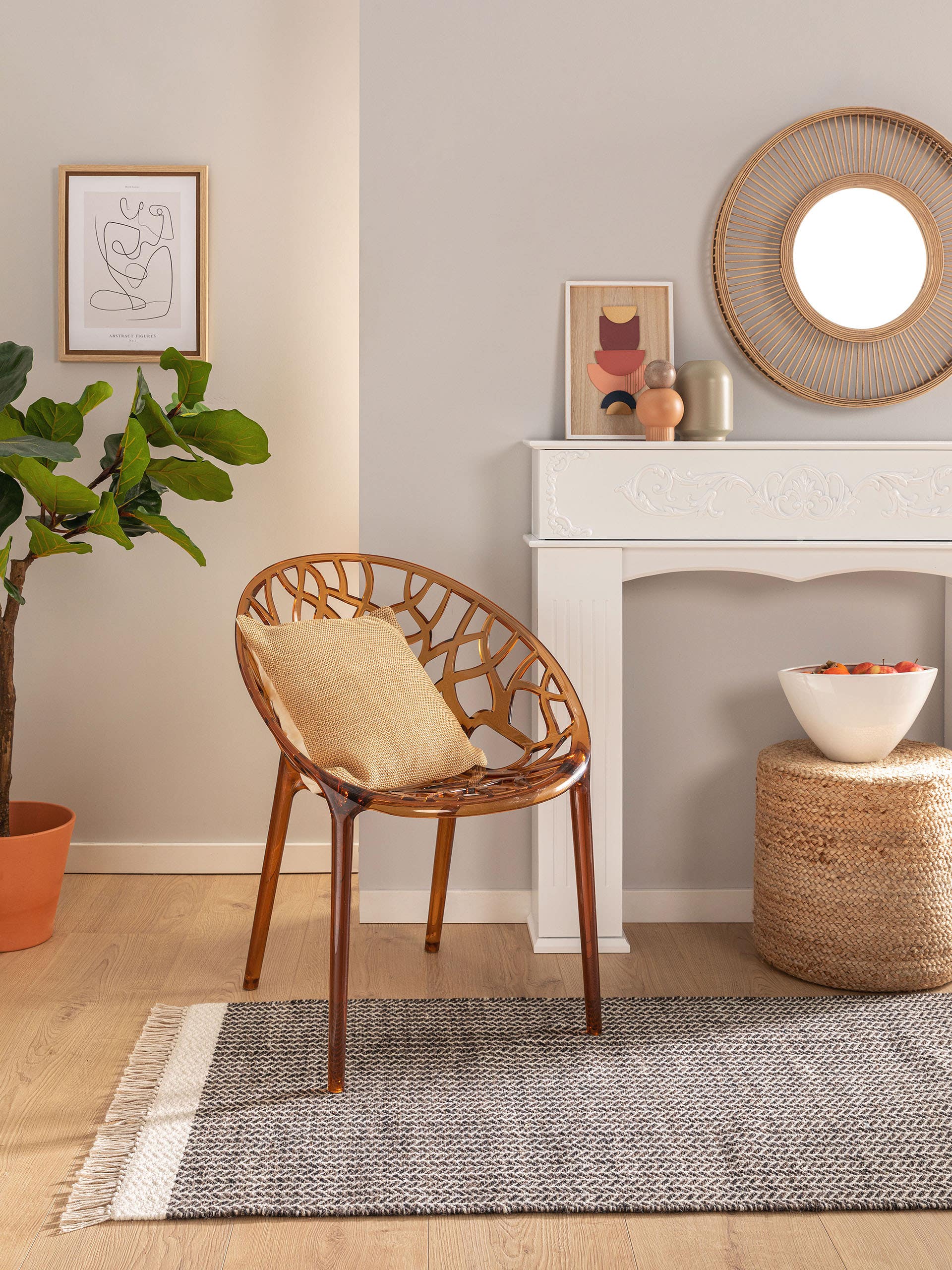 Tapis de passage en laine Kim