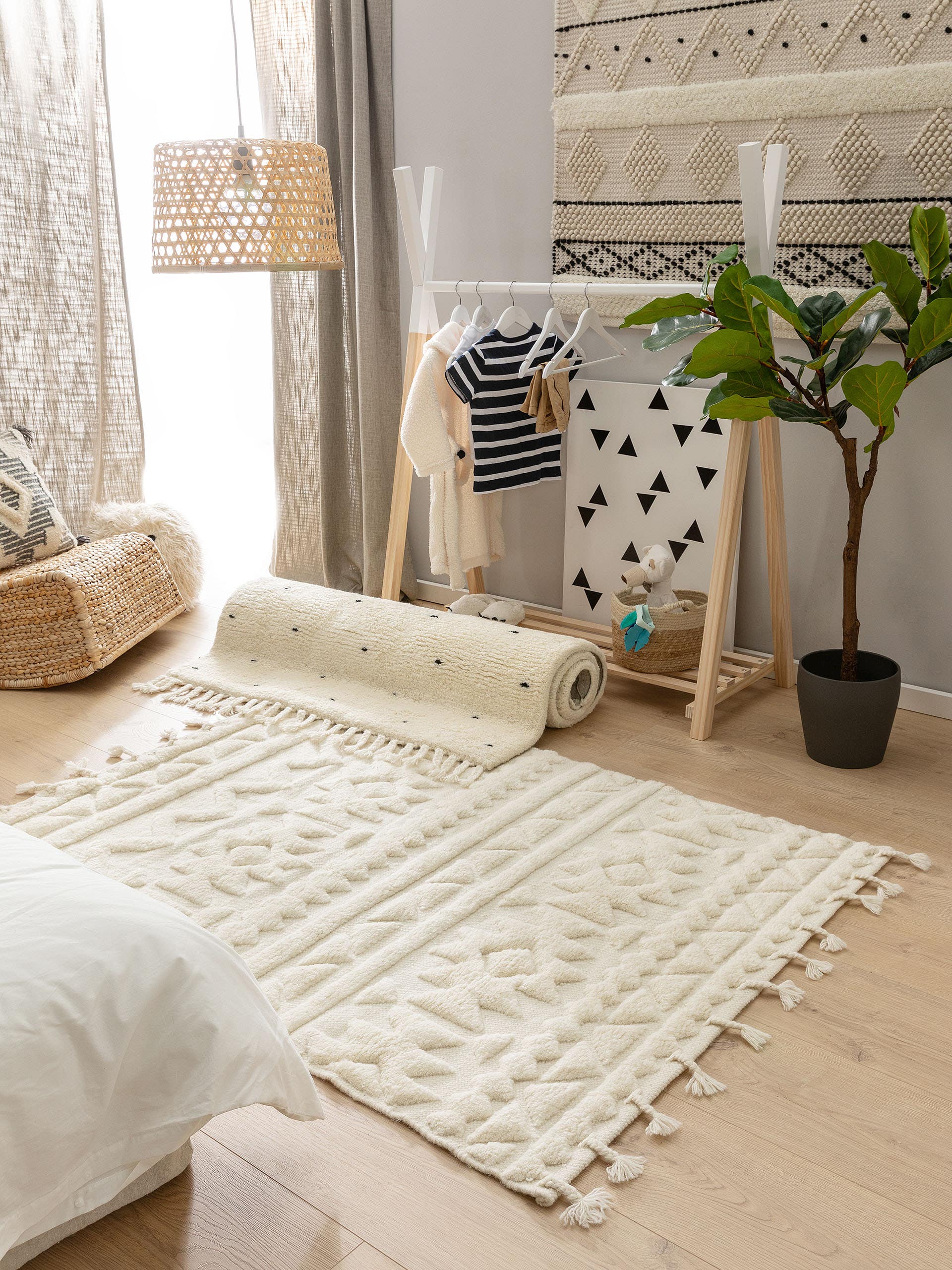 Wollteppich Amari Ivory