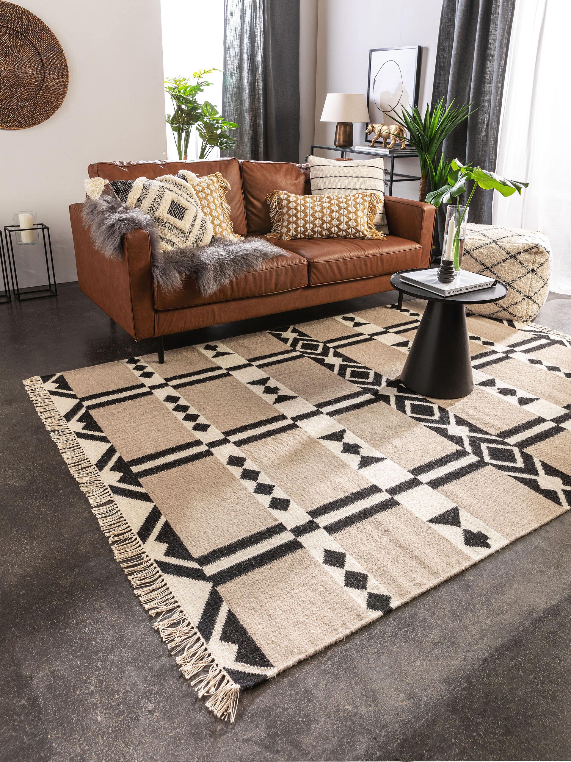 Tapis de passage en laine Billie