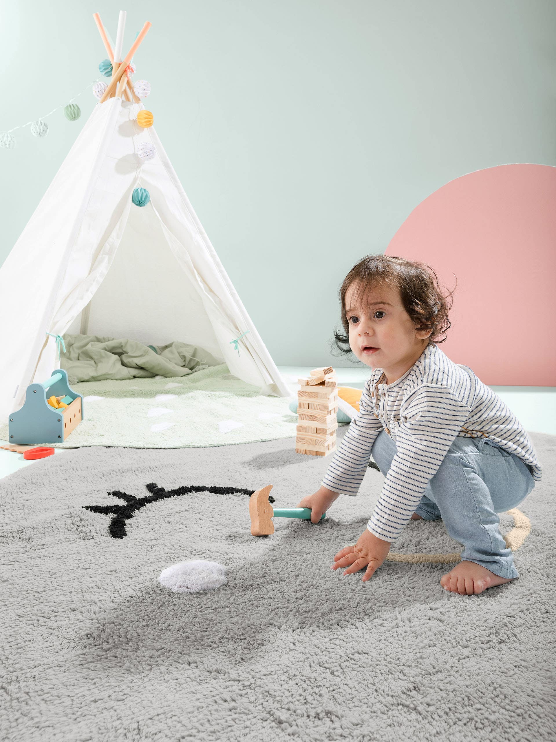 Tapis enfant lavable Inka