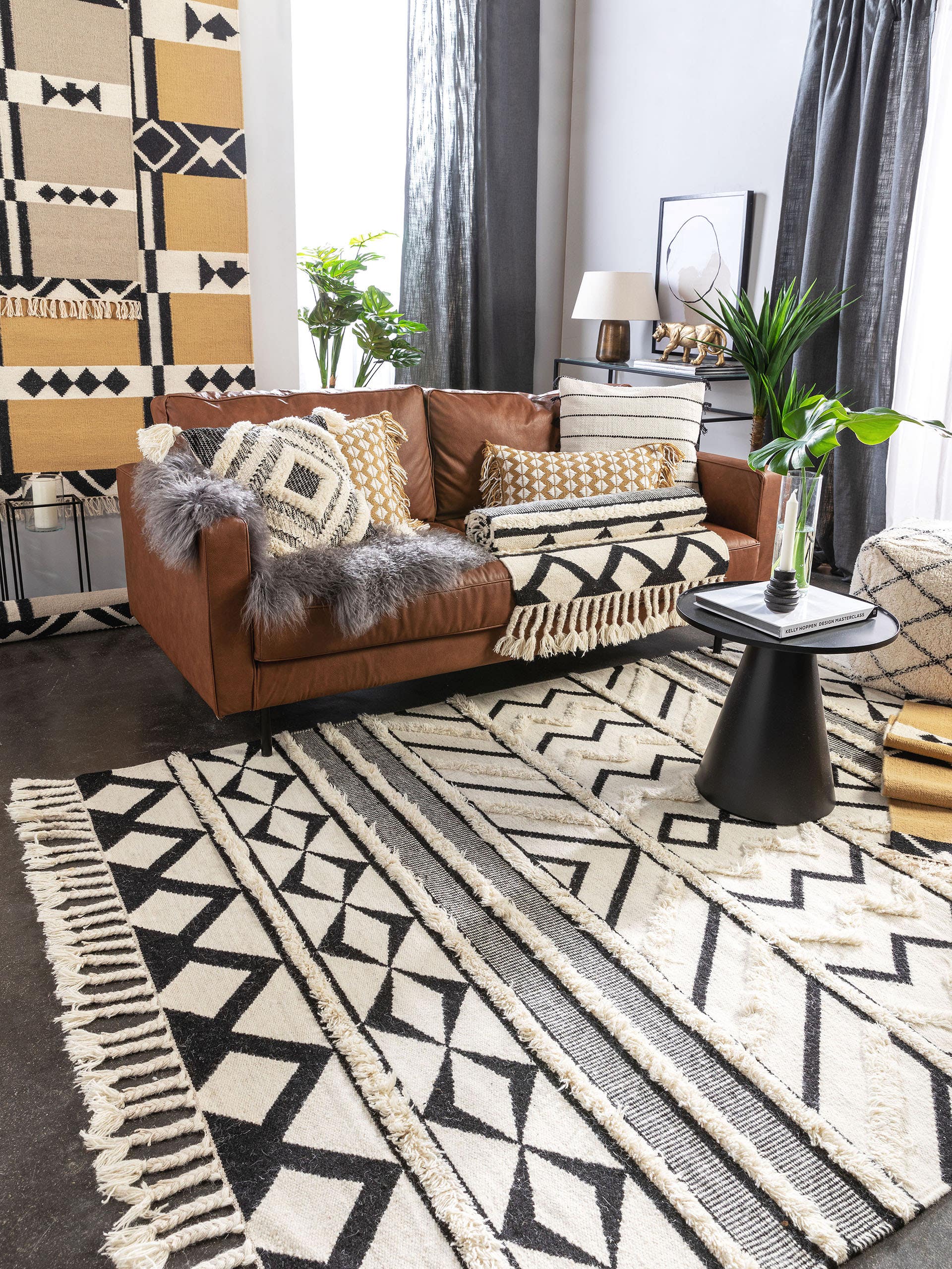Tapis de passage en laine Billie
