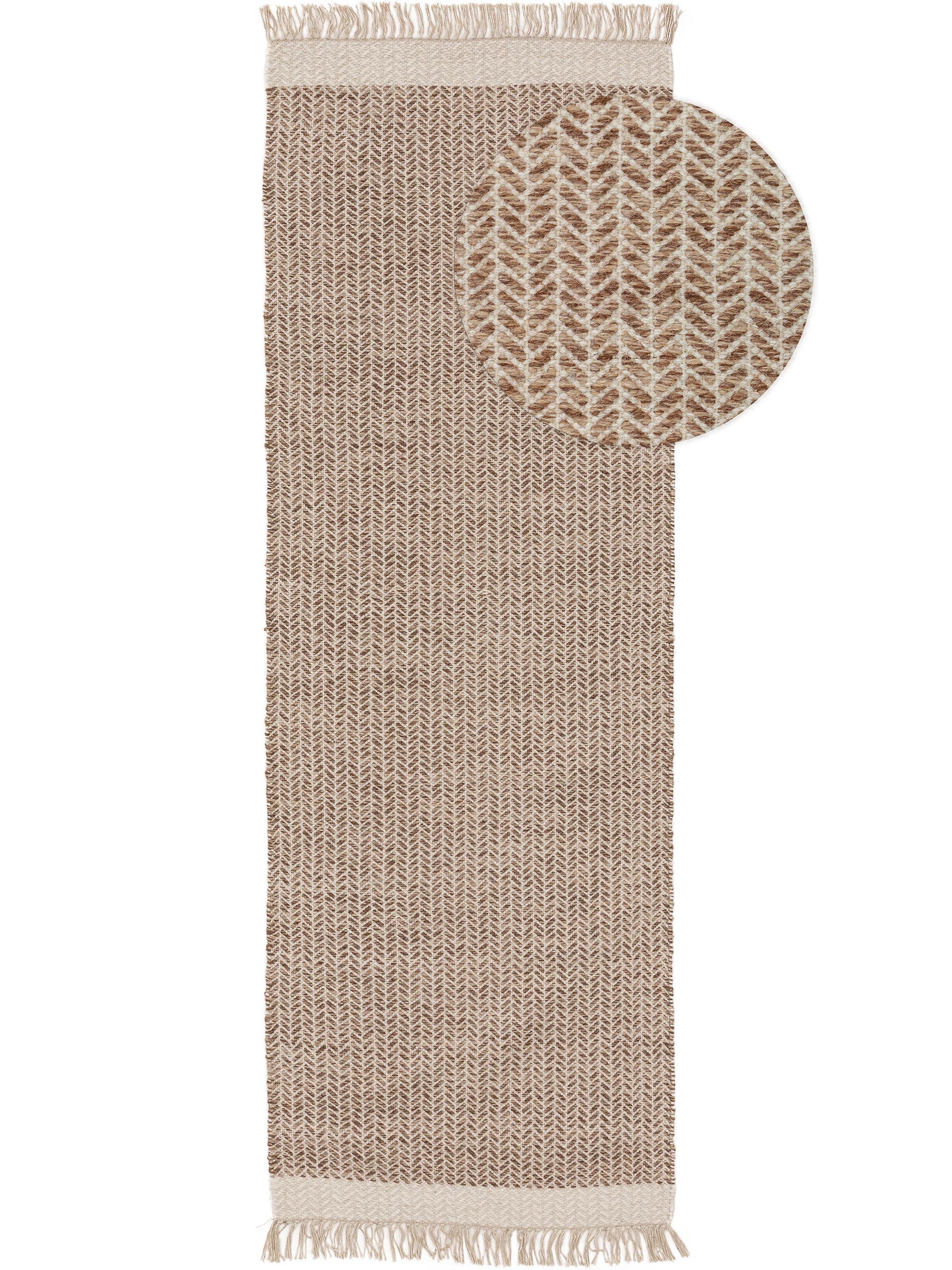Tapis de passage en laine Kim