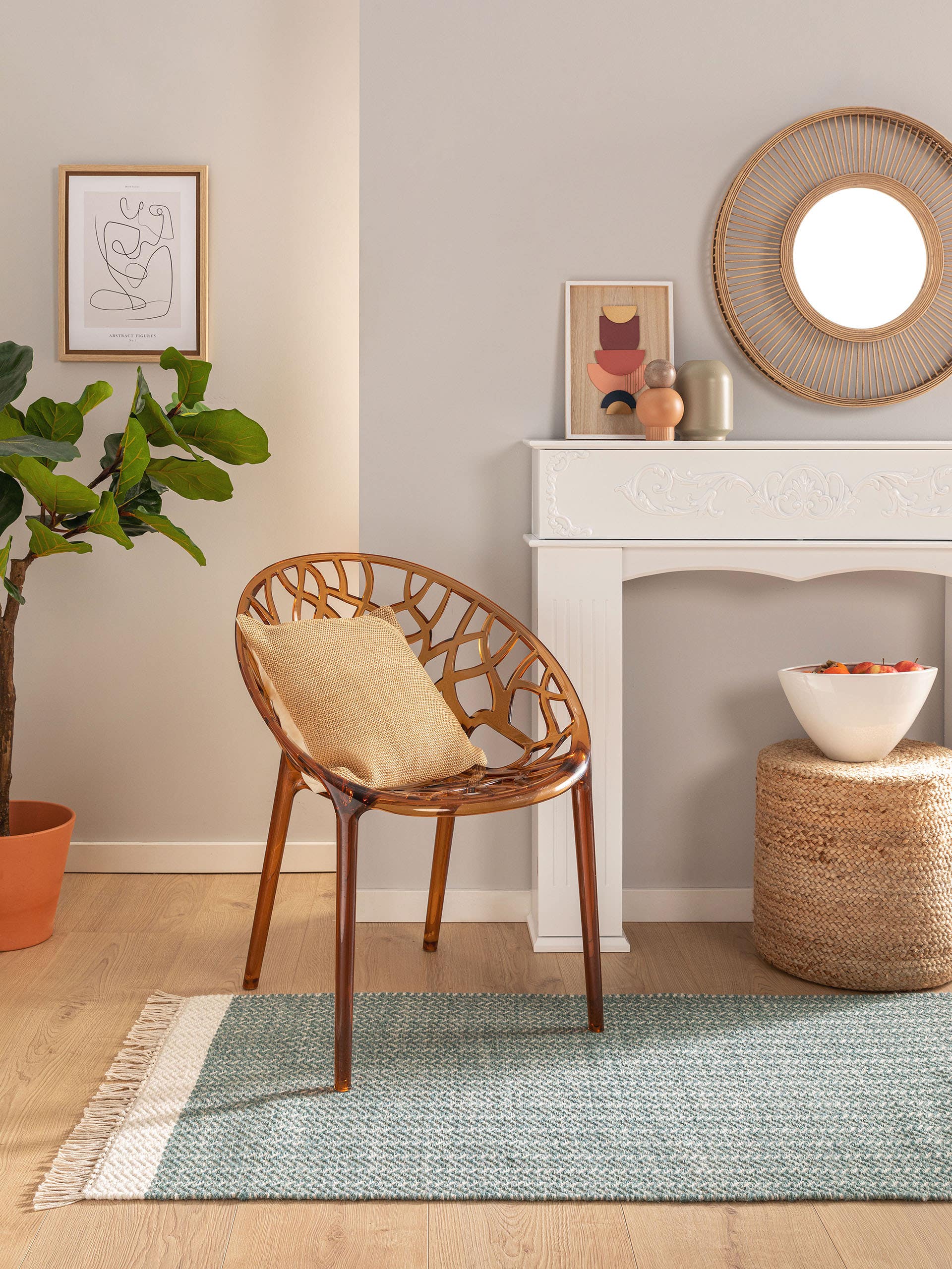 Tapis de passage en laine Kim